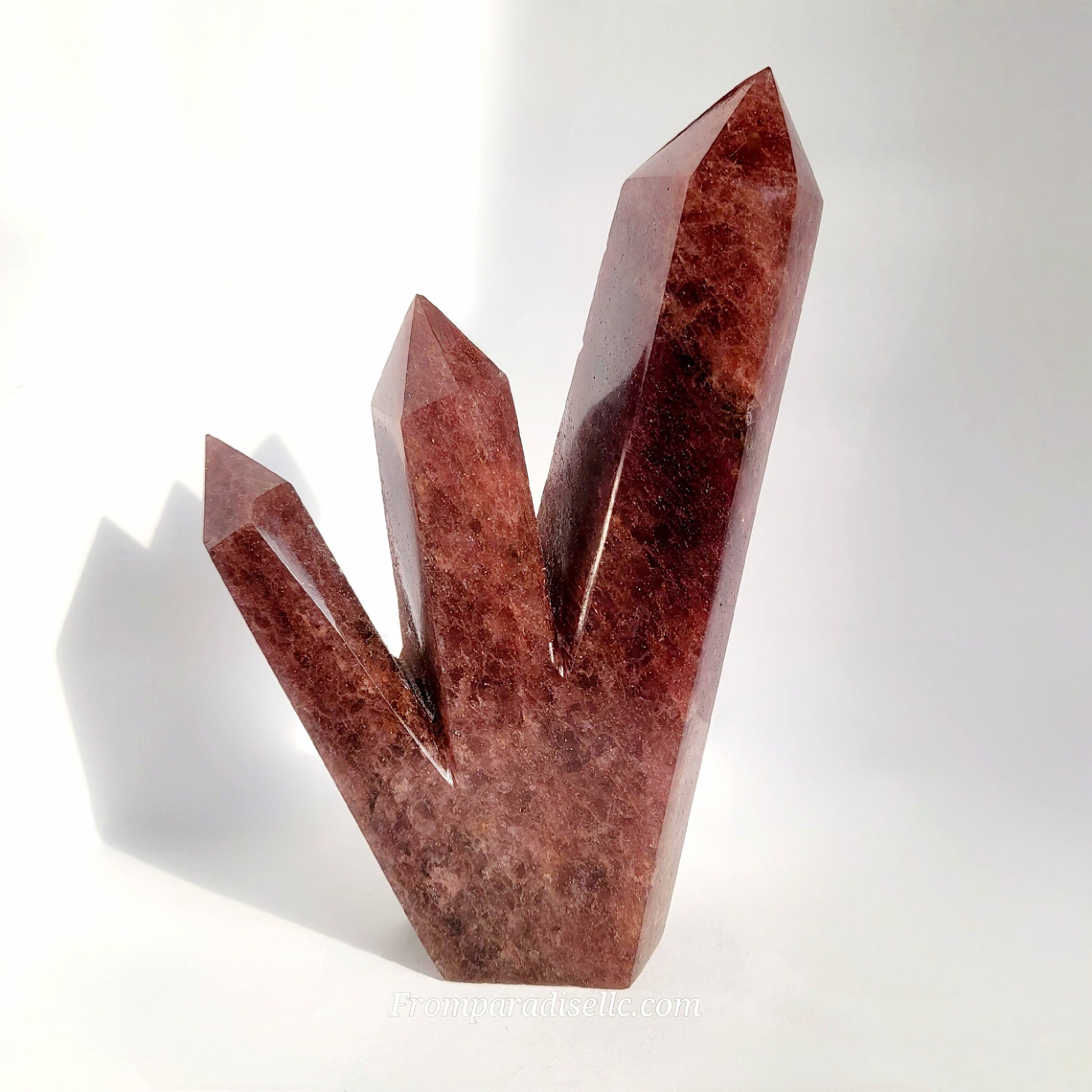 Pink Strawberry Quartz Crystal Centerpiece