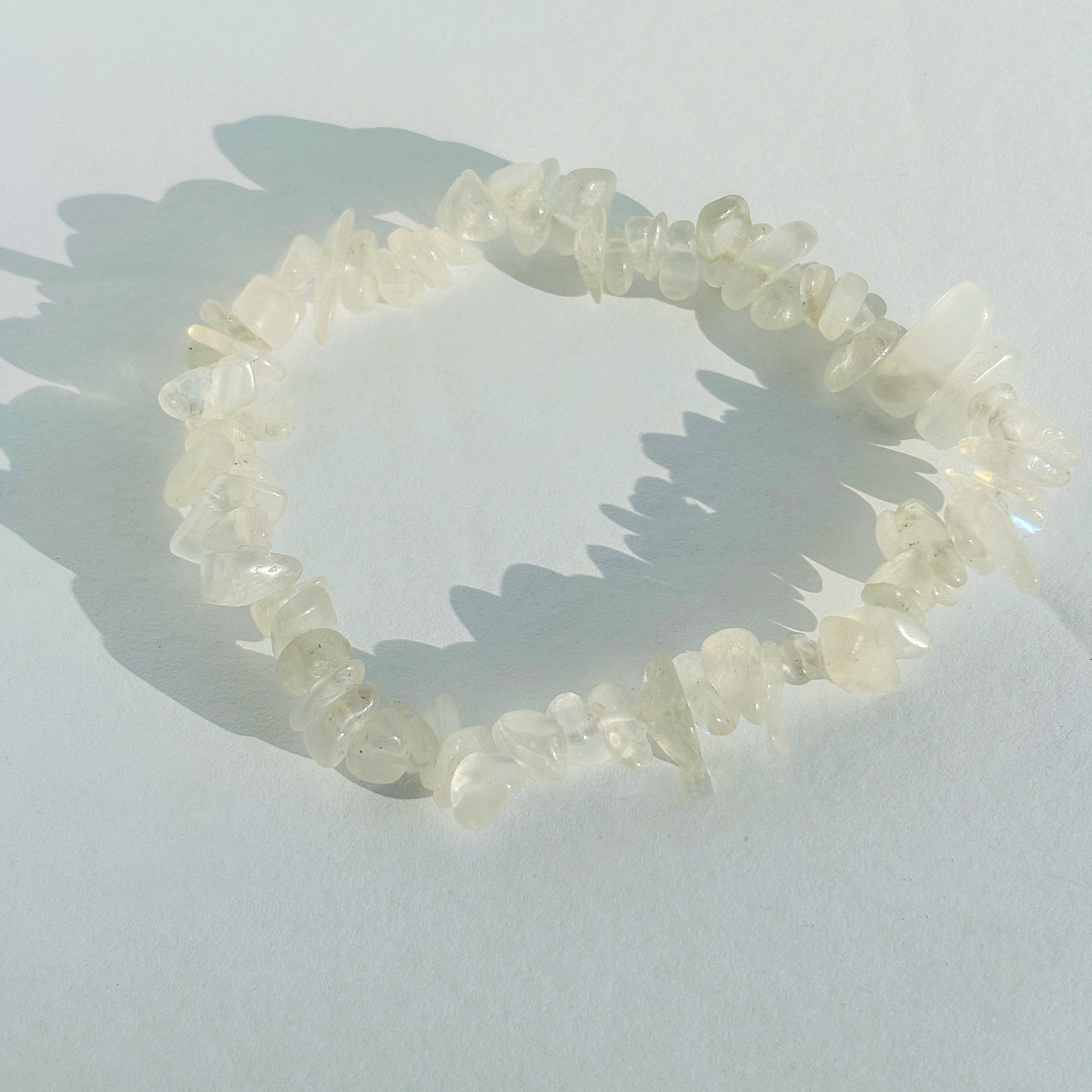 Moonstone Crystal Chip Bracelet