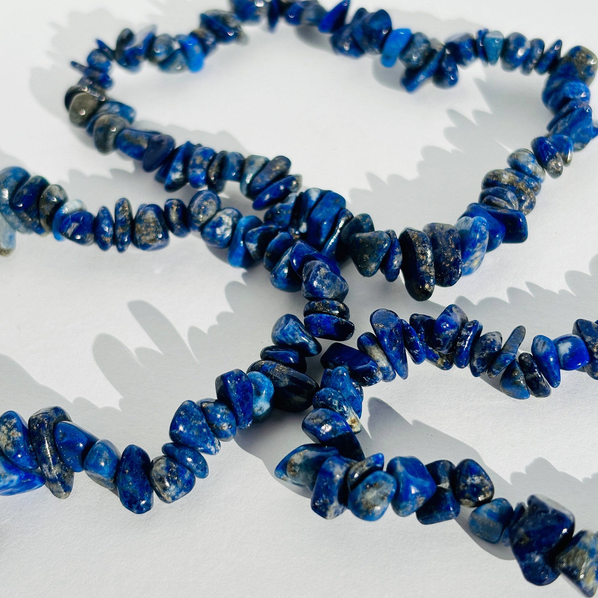 Lapis Lazuli Crystal Chip Bracelet