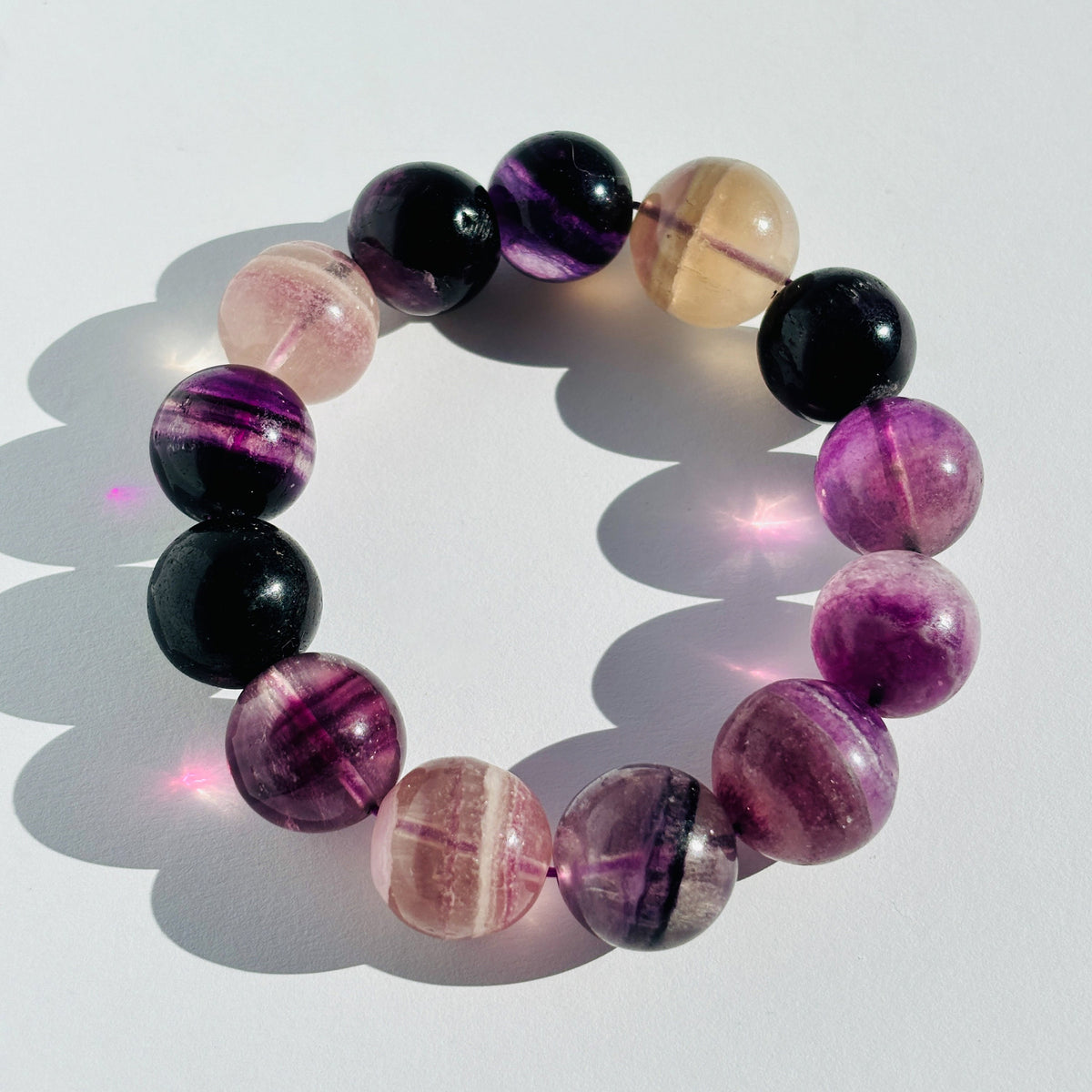 Purple Fluorite Crystal Bracelet