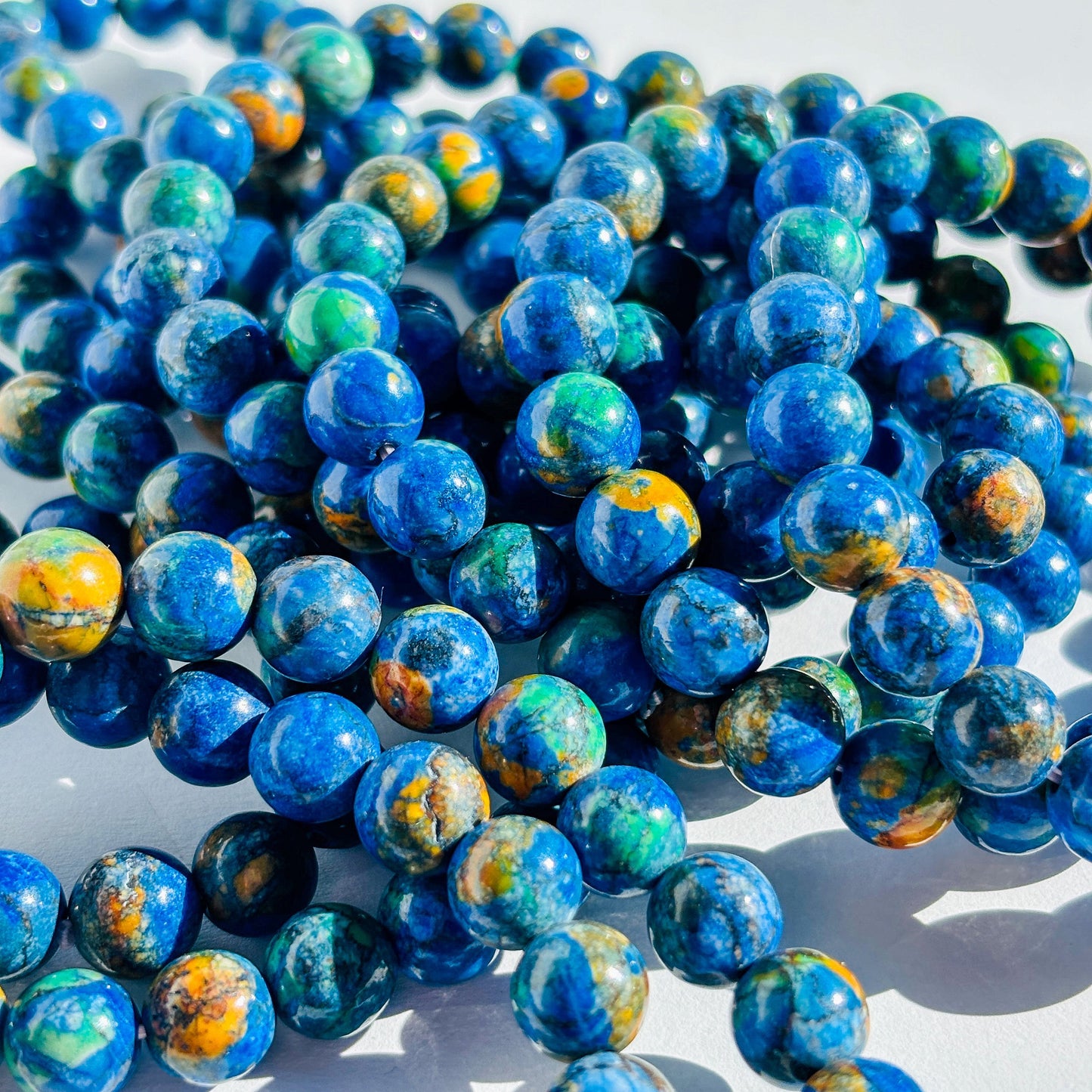 Azurite Crystal Stretch Bracelet