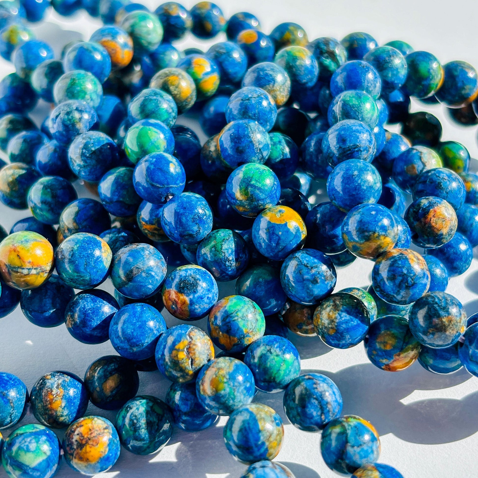 Azurite Crystal Stretch Bracelet