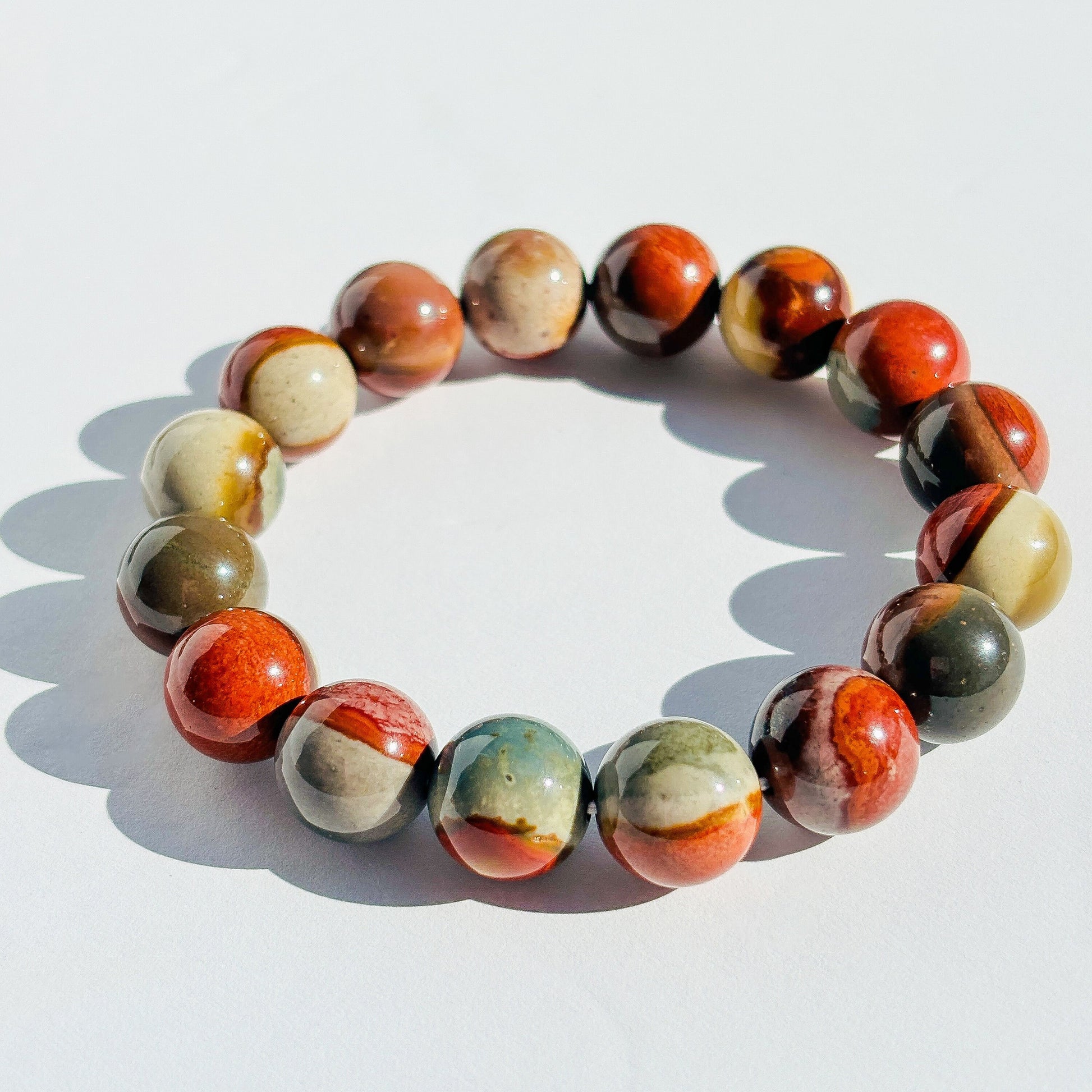 Polychrome Jasper Crystal Bracelet