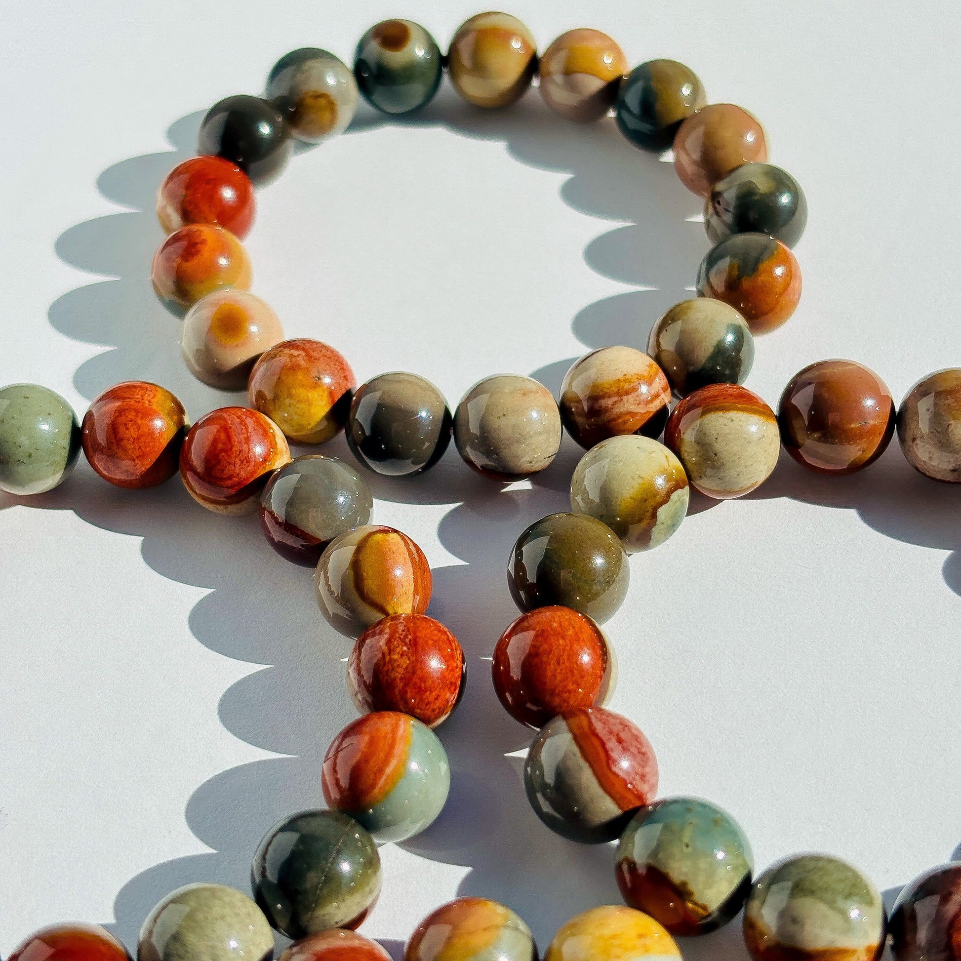 Polychrome Jasper Crystal Bracelet