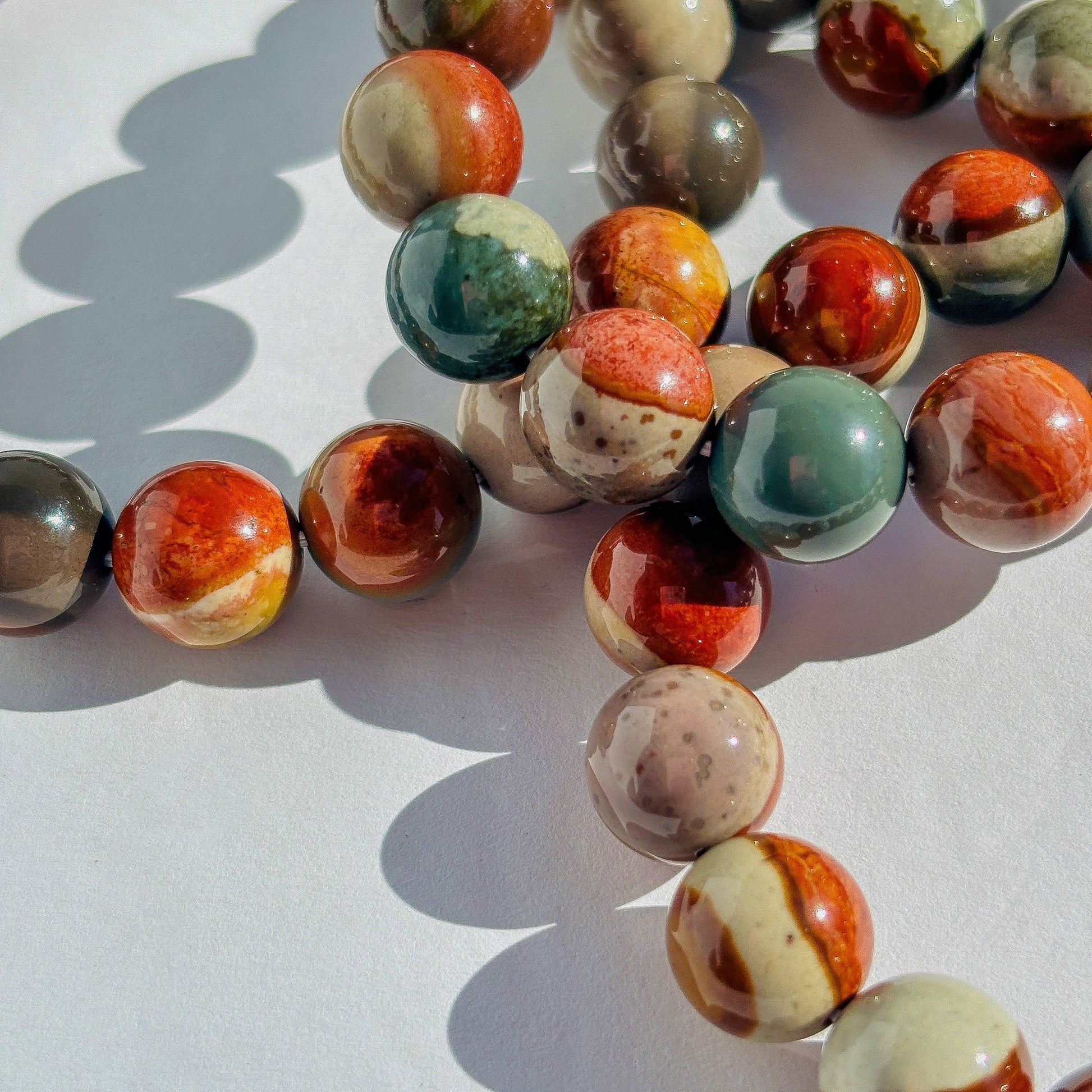 Polychrome Jasper Crystal Bracelet