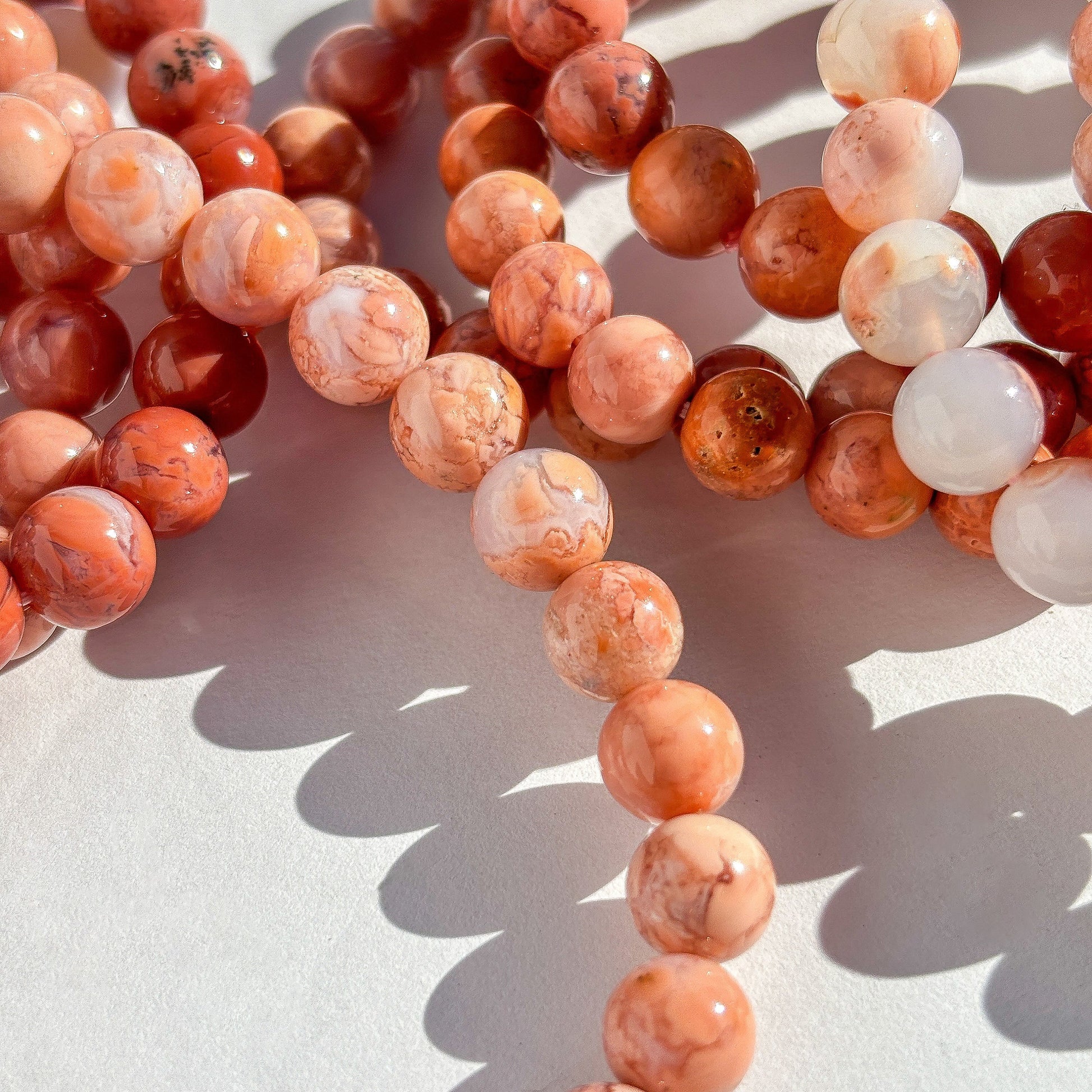Pink Agate Crystal Bracelet