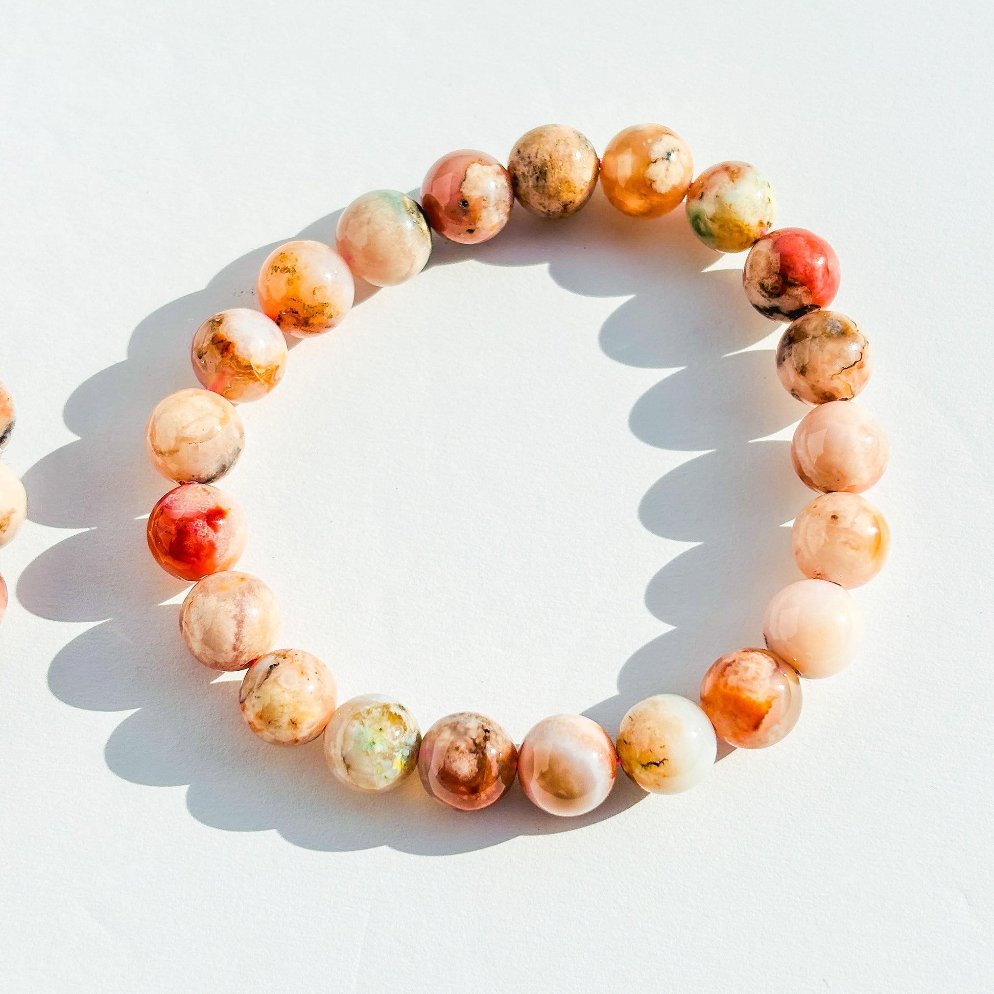 Flower Agate Bracelet