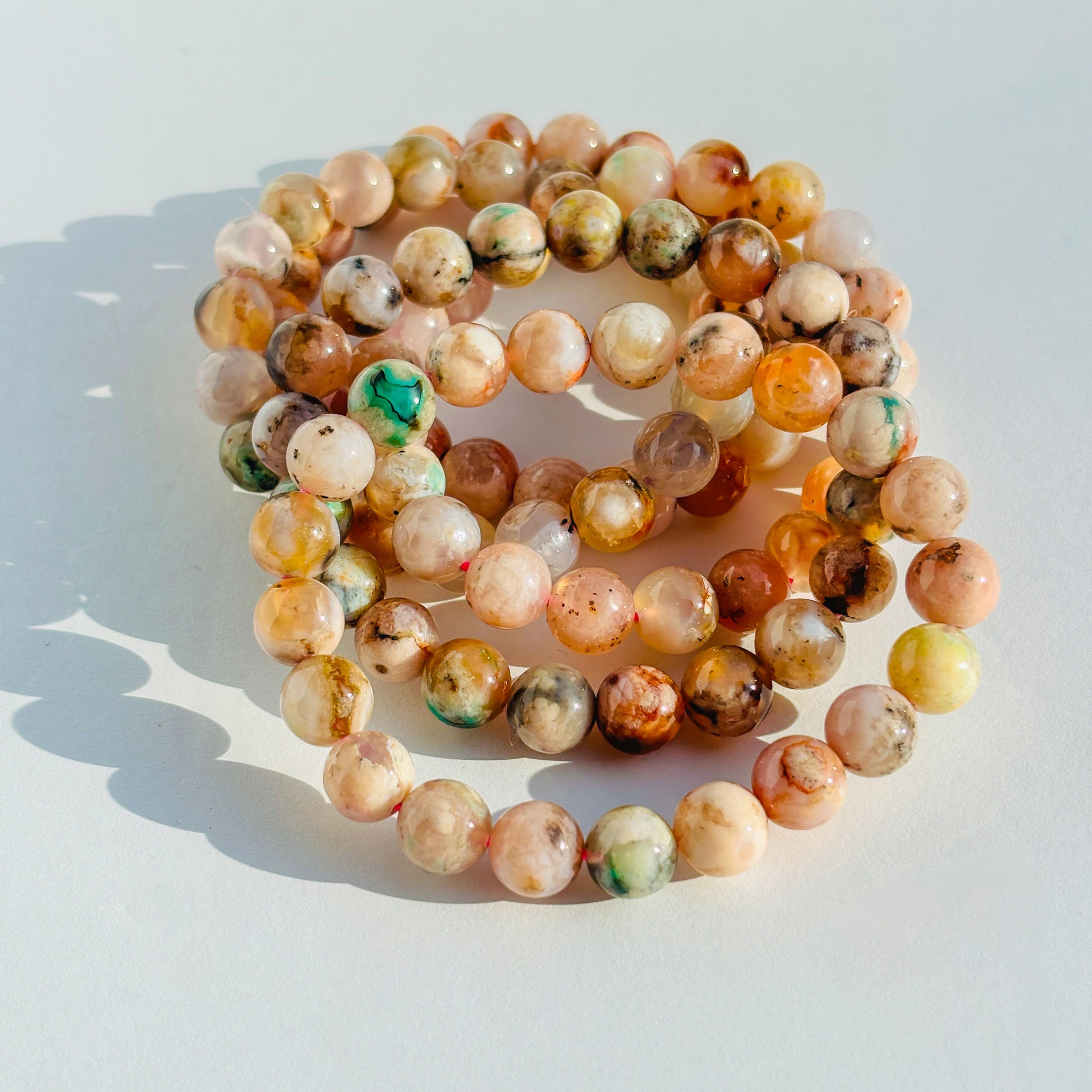 Flower Agate Bracelet