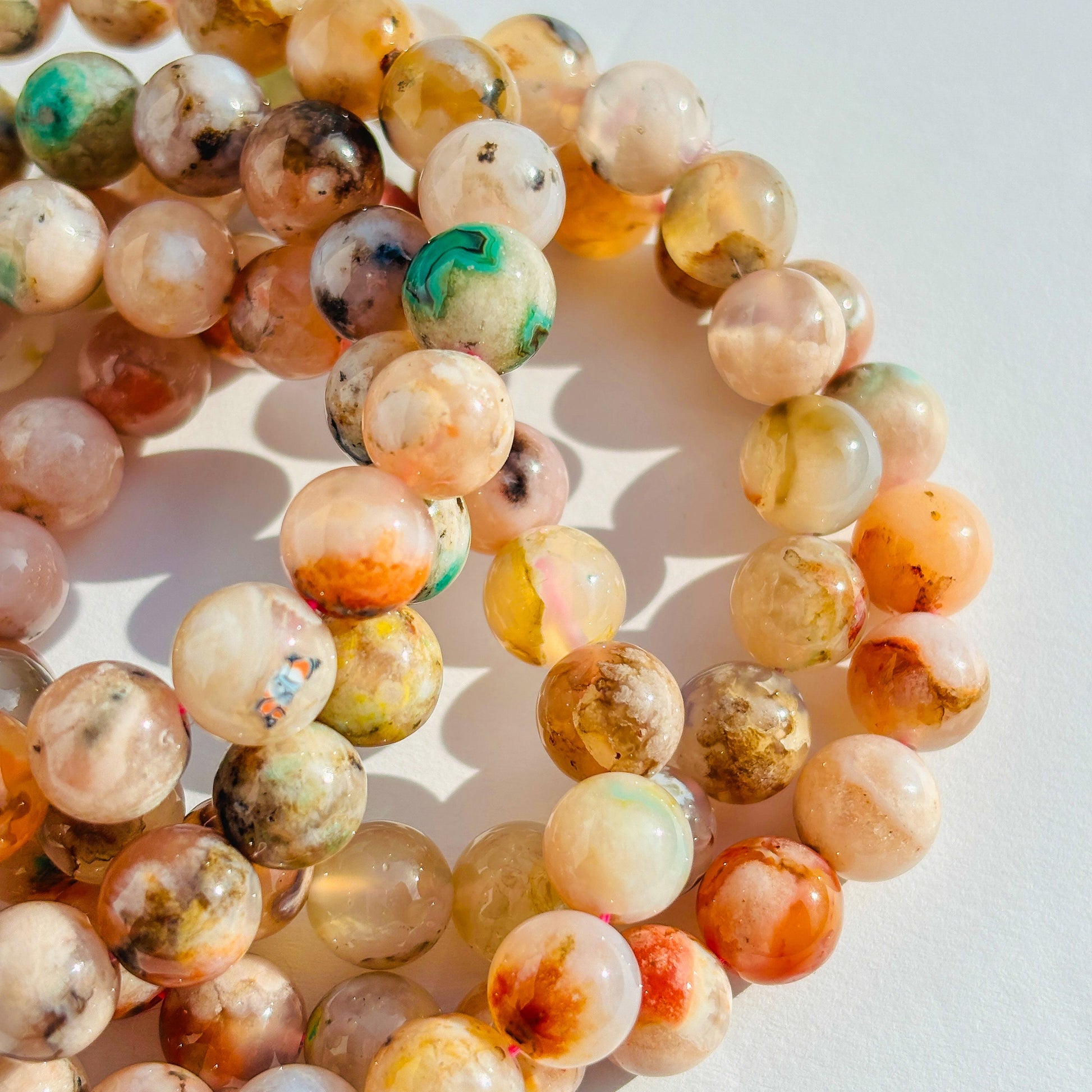 Flower Agate Bracelet
