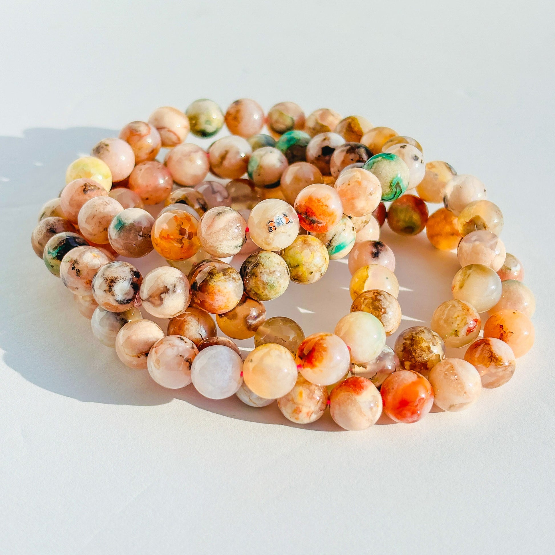 Flower Agate Bracelet