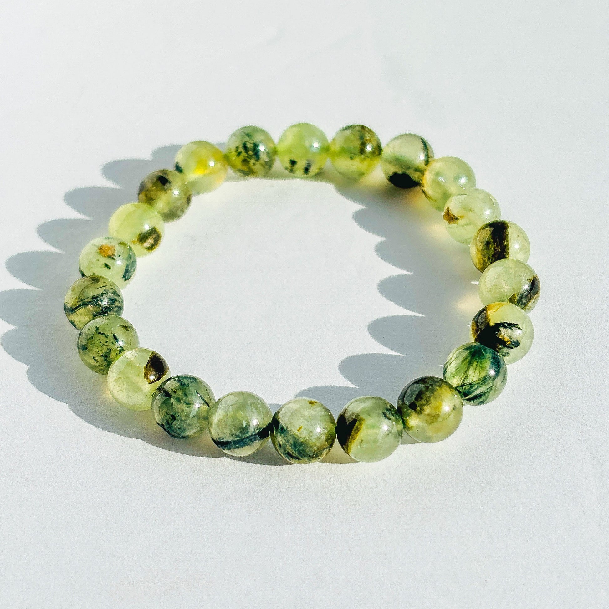 Prehnite Crystal Stretch Bracelet