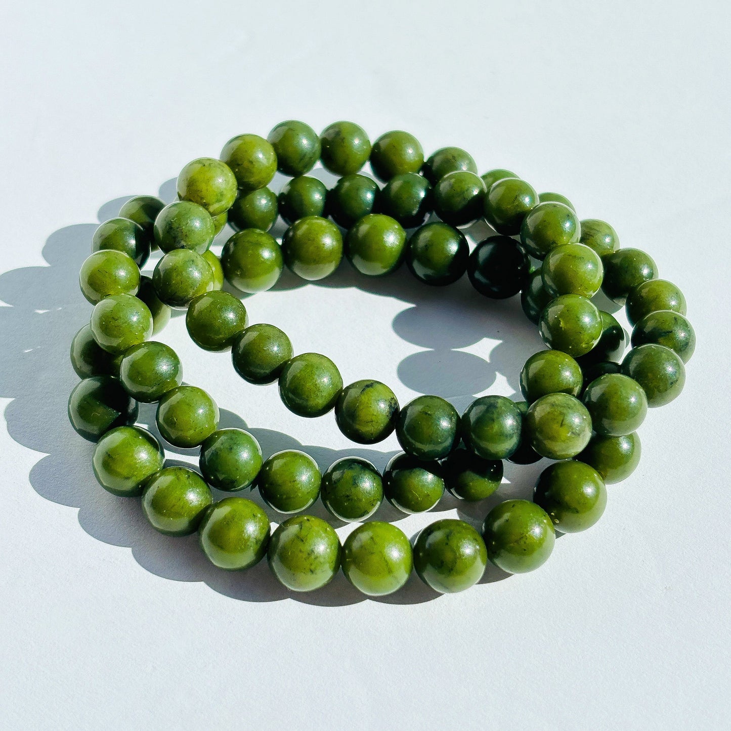 Nephrite Jade Crystal Bracelet