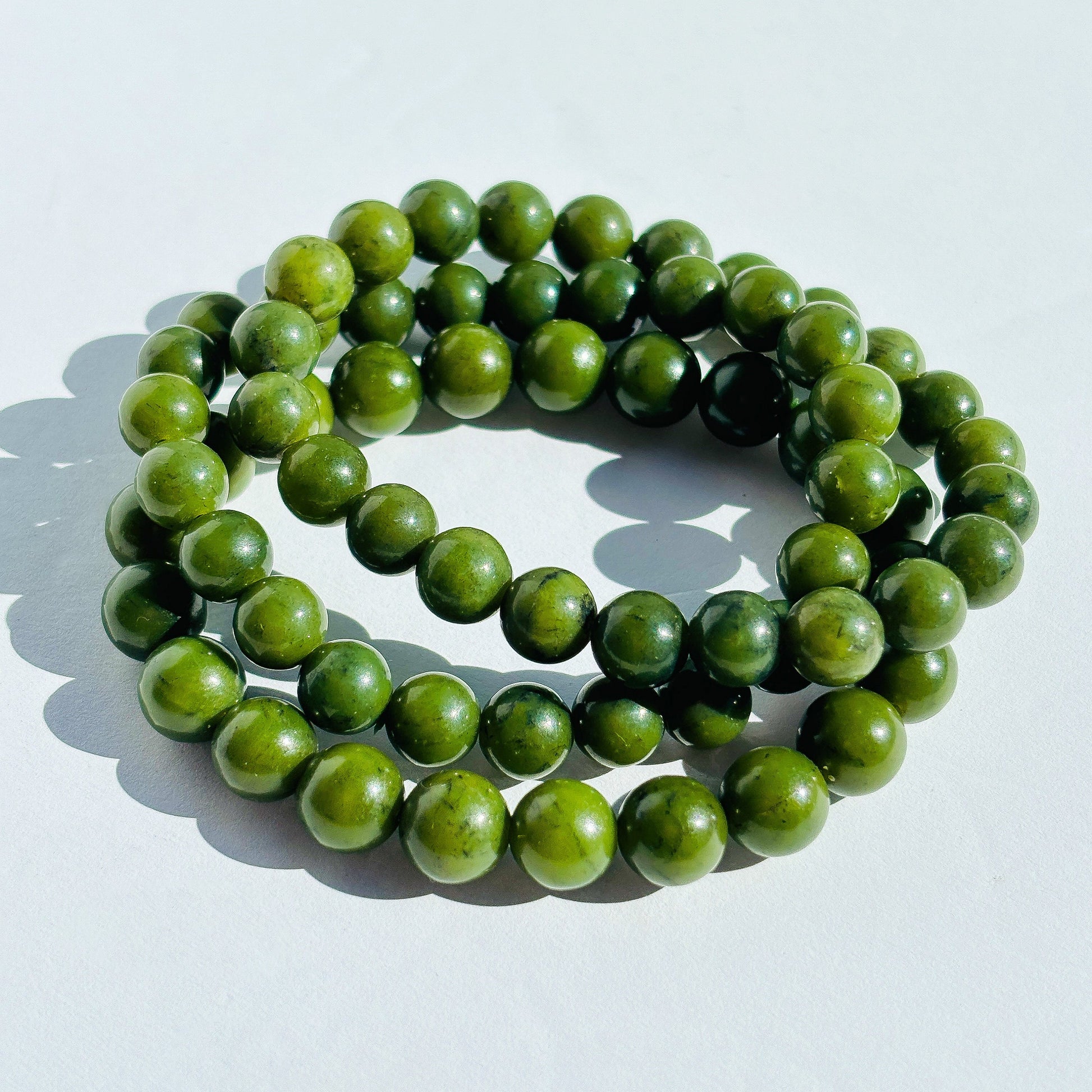 Nephrite Jade Crystal Bracelet