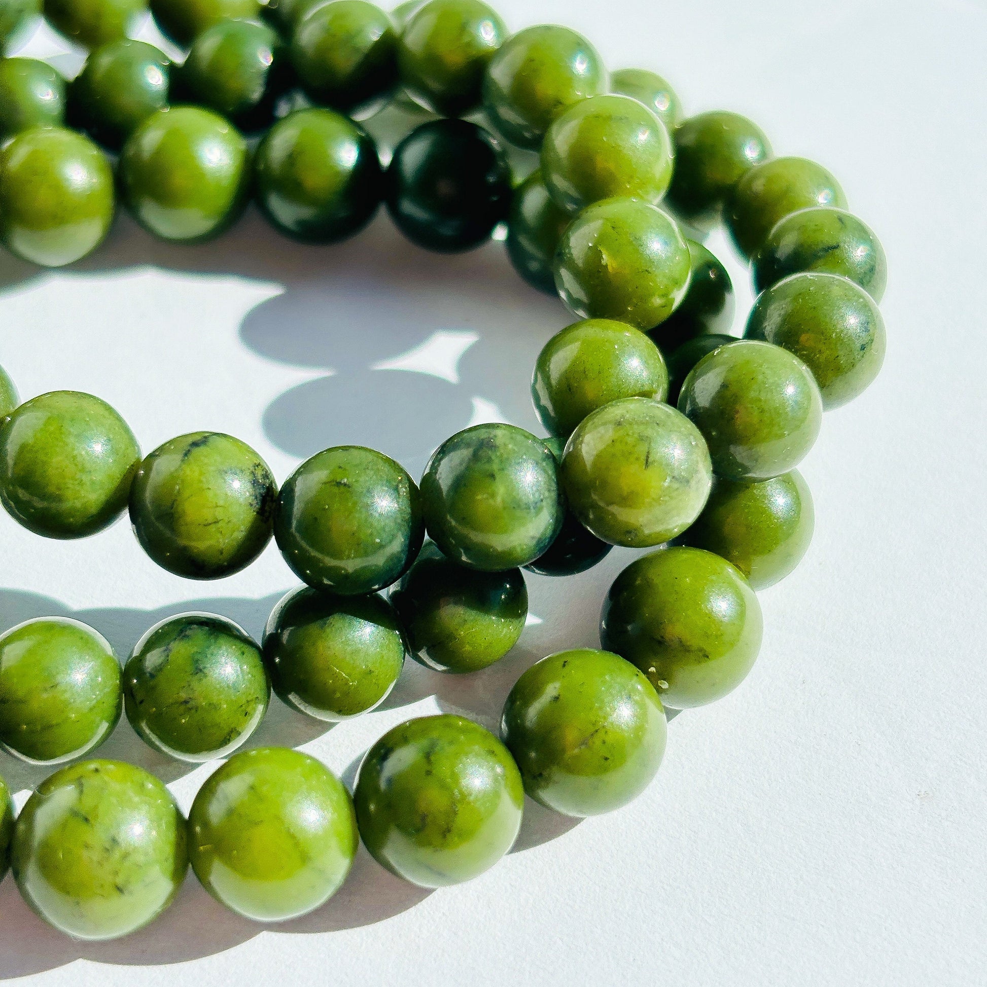 Nephrite Jade Crystal Bracelet