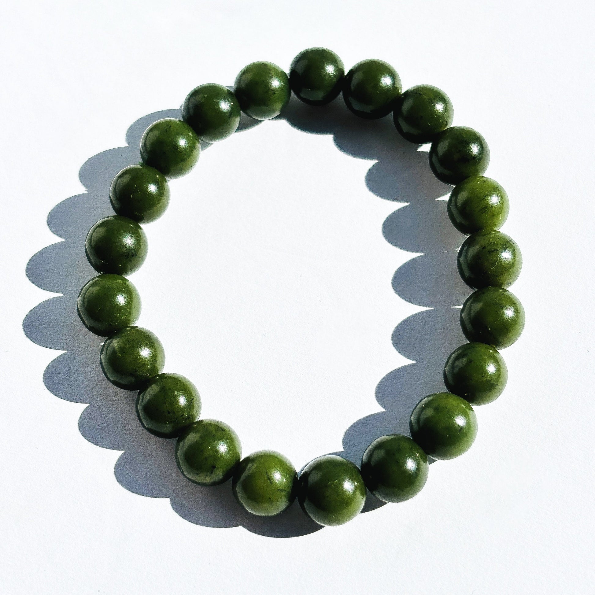 Nephrite Jade Crystal Bracelet