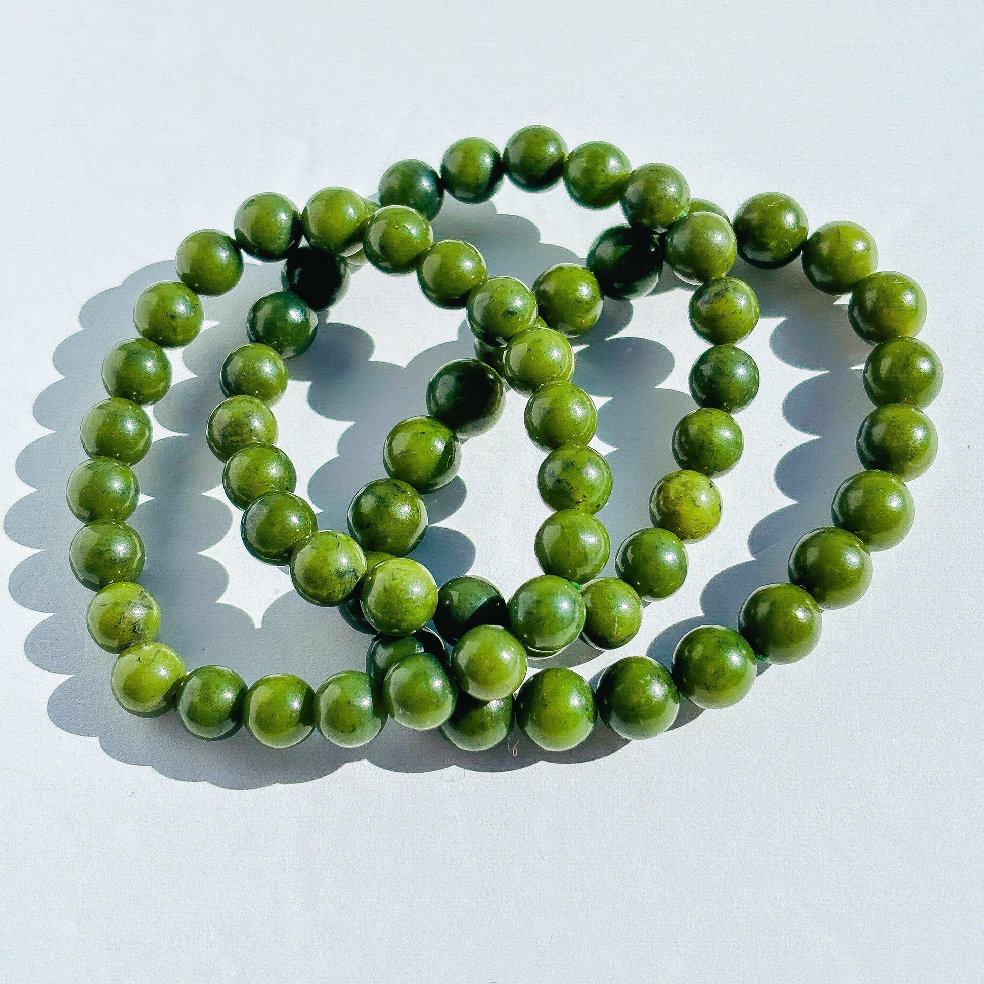 Nephrite Jade Crystal Bracelet