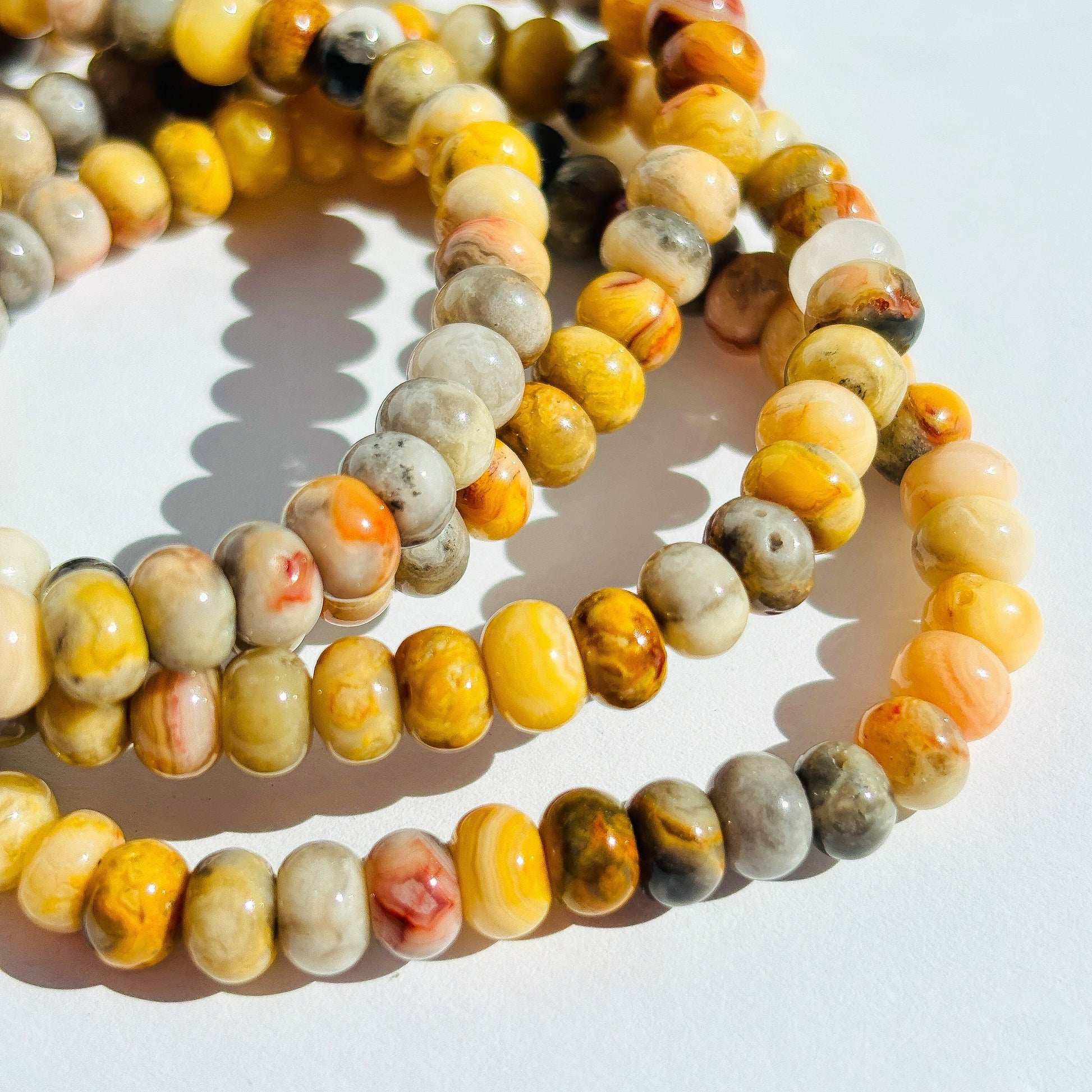 Crazy Lace Agate Crystal Bracelet