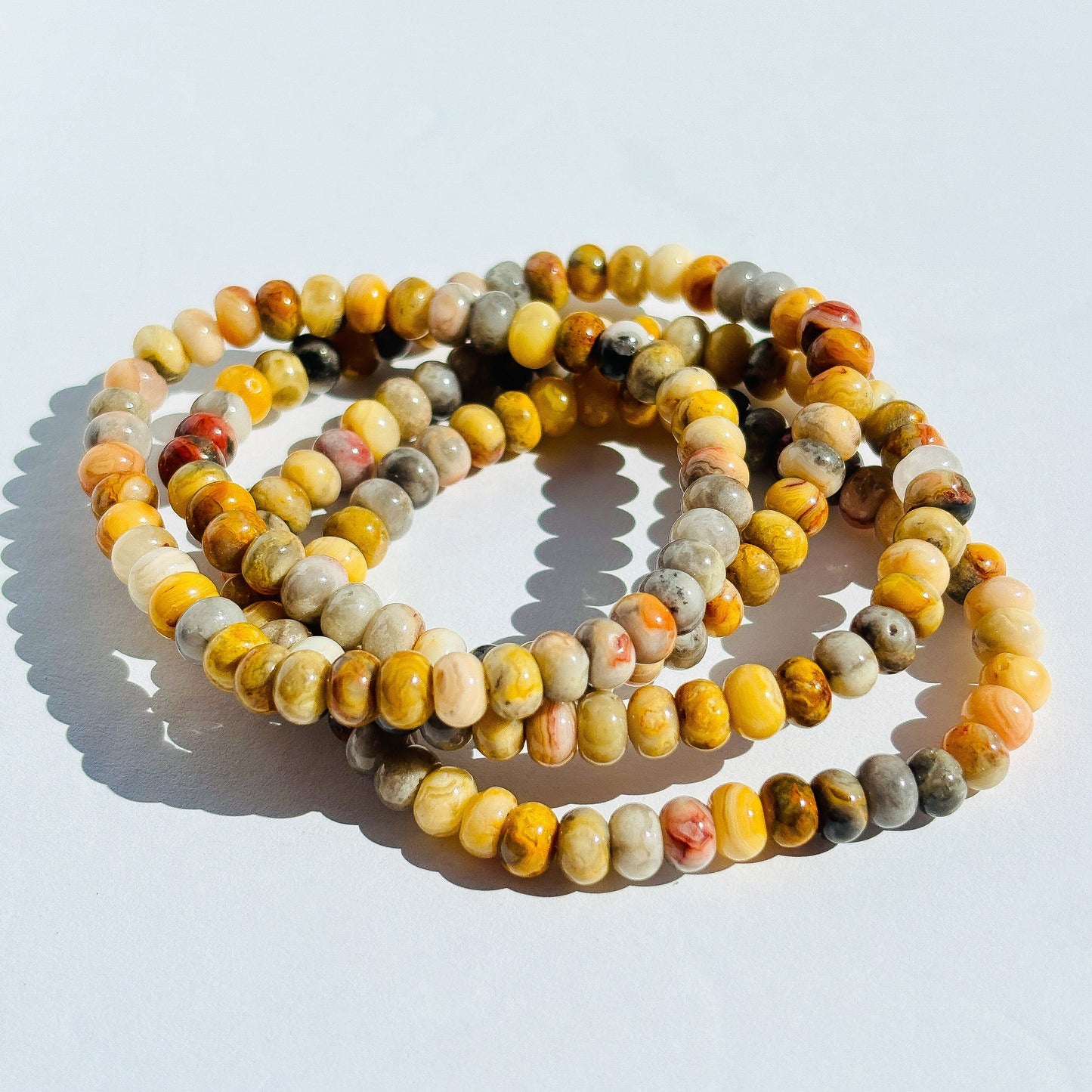 Crazy Lace Agate Crystal Bracelet