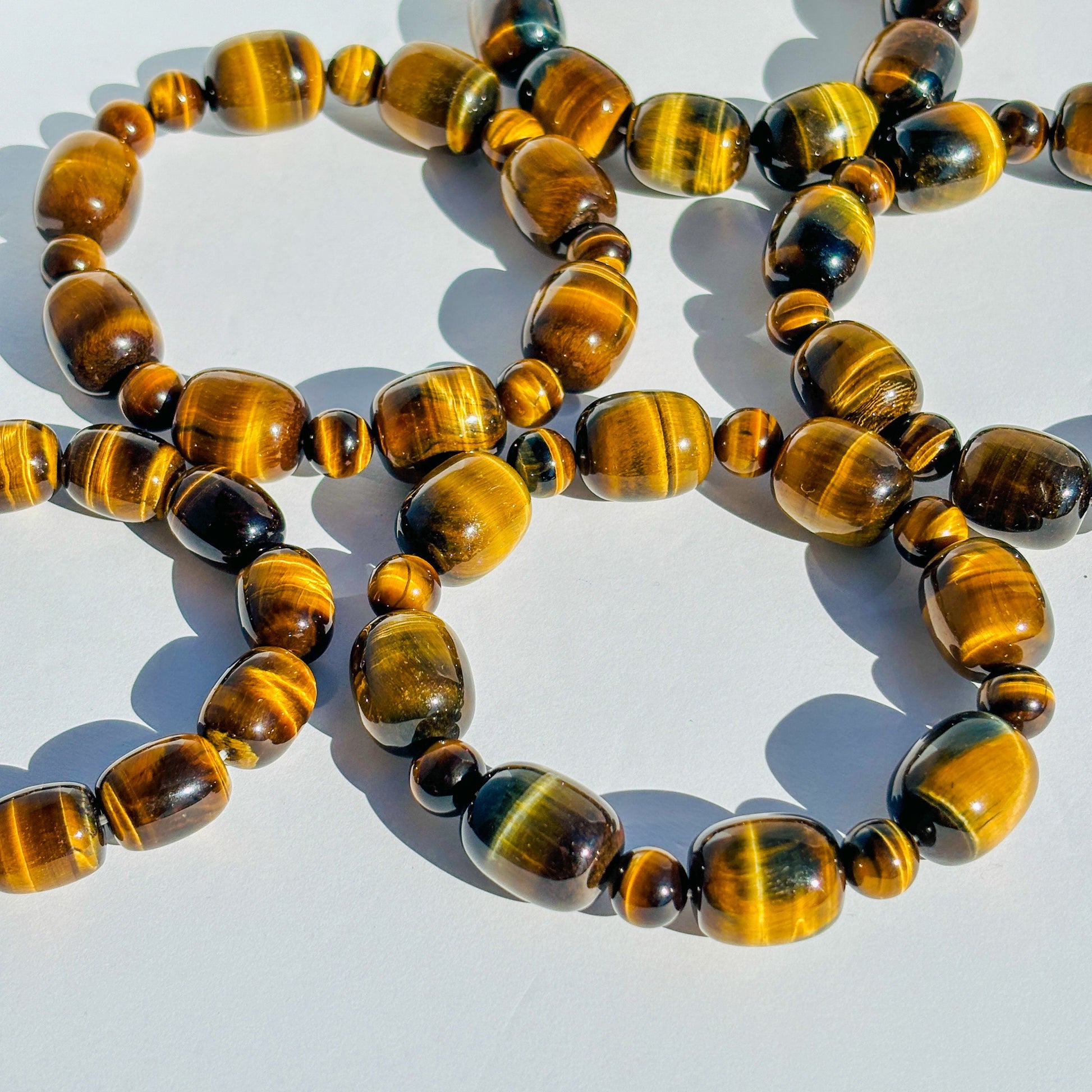 Golden Tiger Eye Beaded Handmade Crystal Bracelet