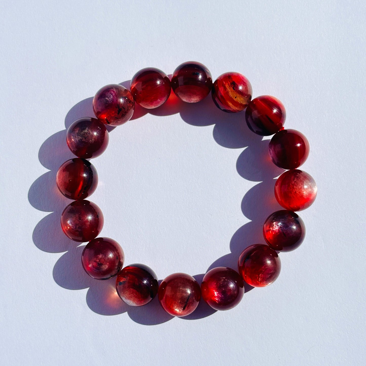 Pink Mica Gem Lepidolite Crystal Bracelet