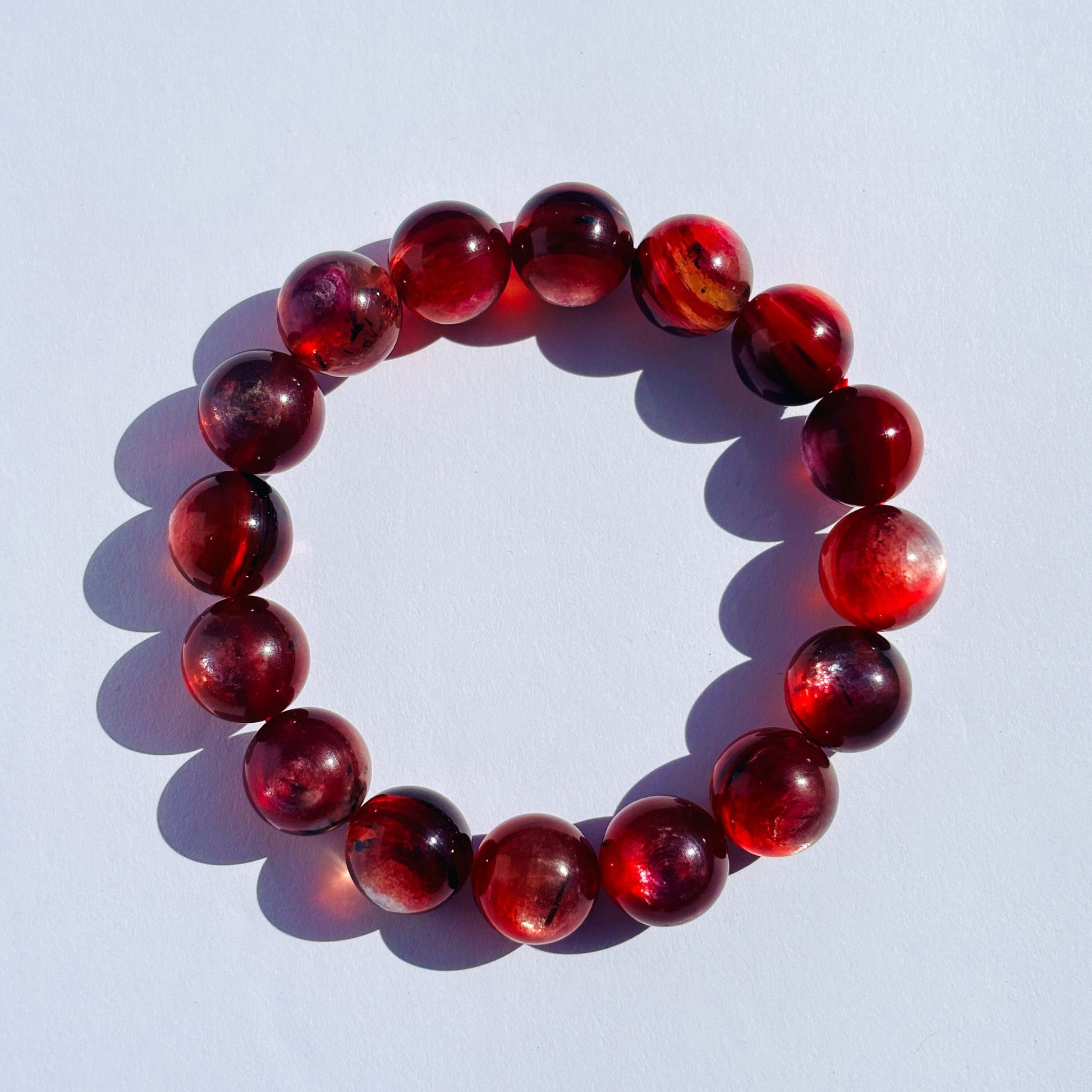 Pink Mica Gem Lepidolite Crystal Bracelet