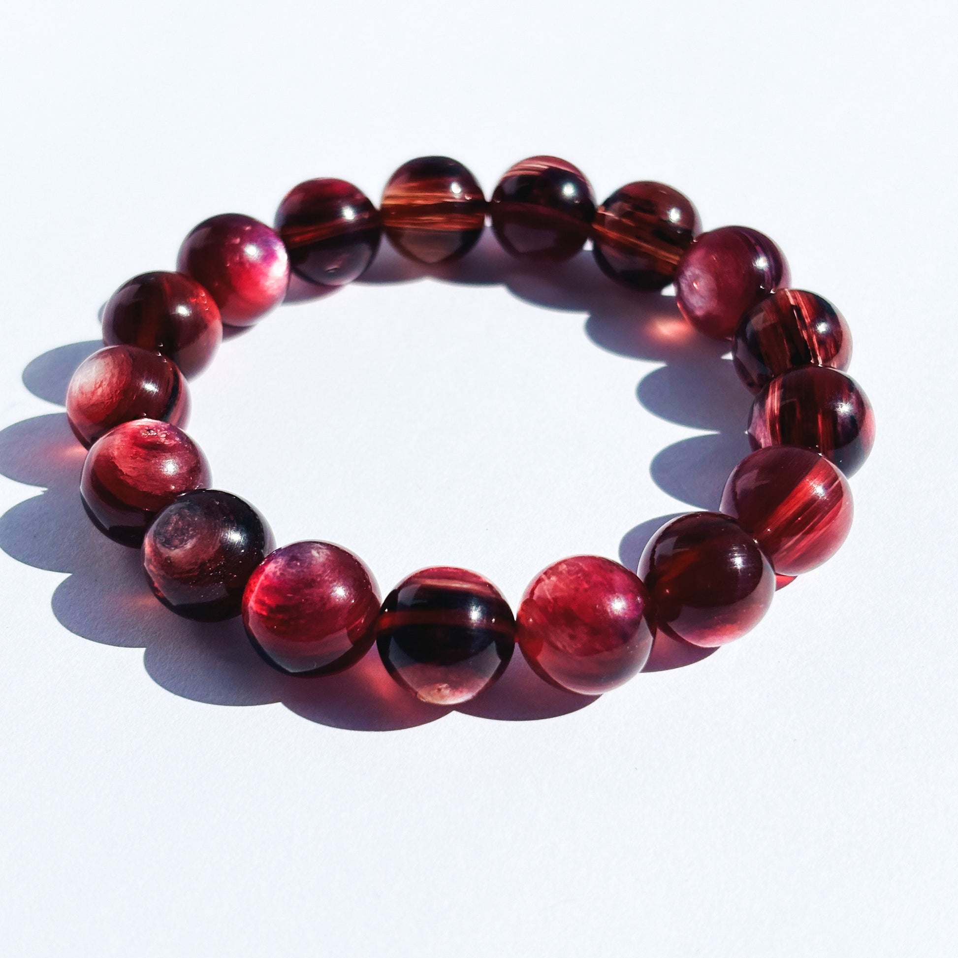 Pink Mica Gem Lepidolite Crystal Bracelet