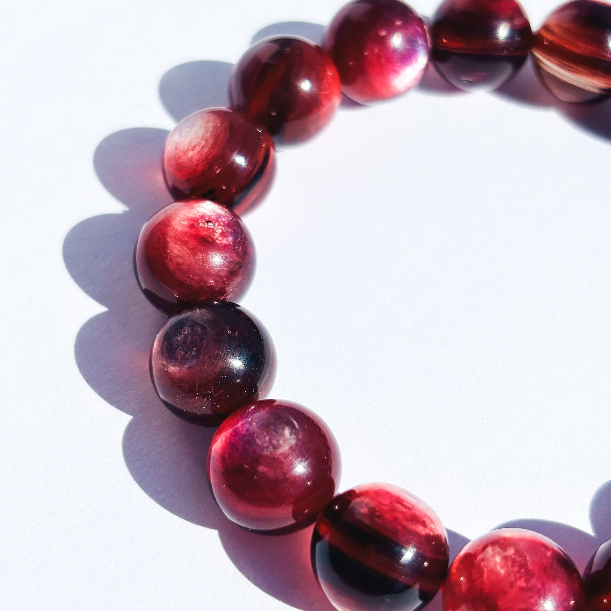 Pink Mica Gem Lepidolite Crystal Bracelet