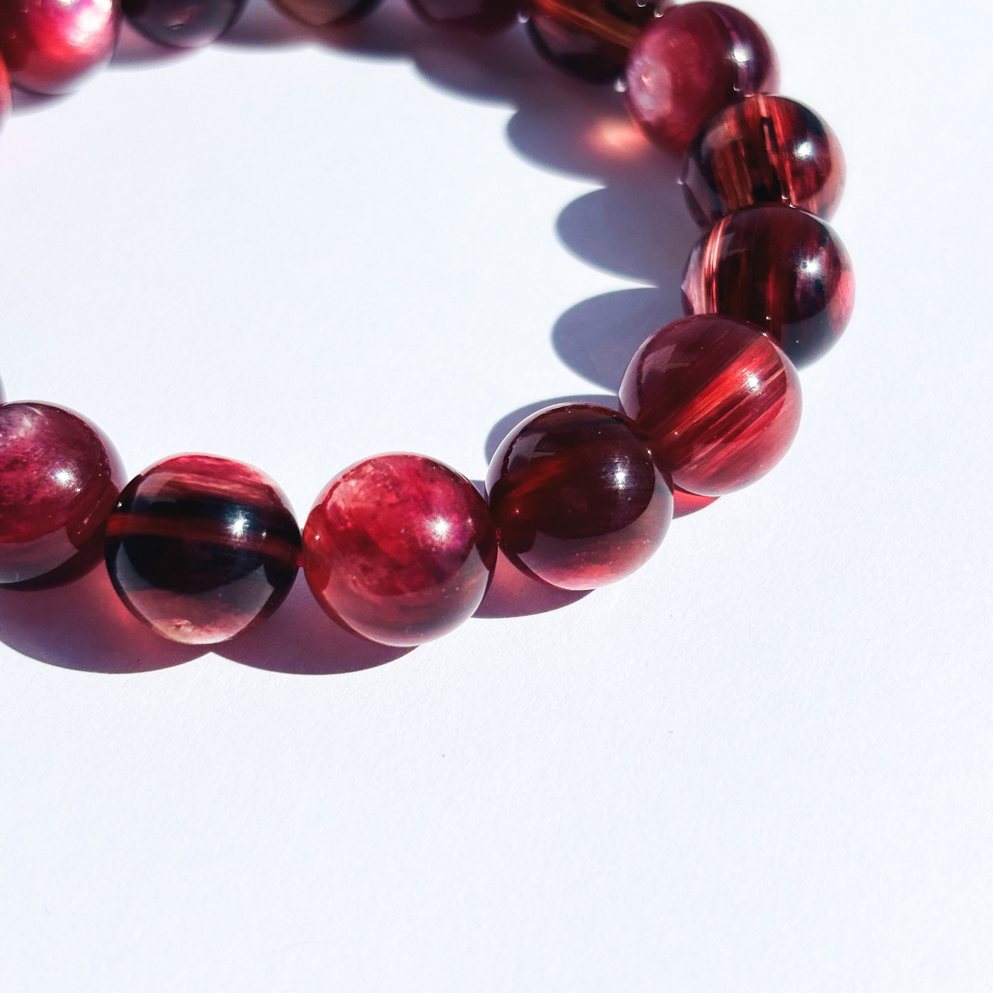Pink Mica Gem Lepidolite Crystal Bracelet