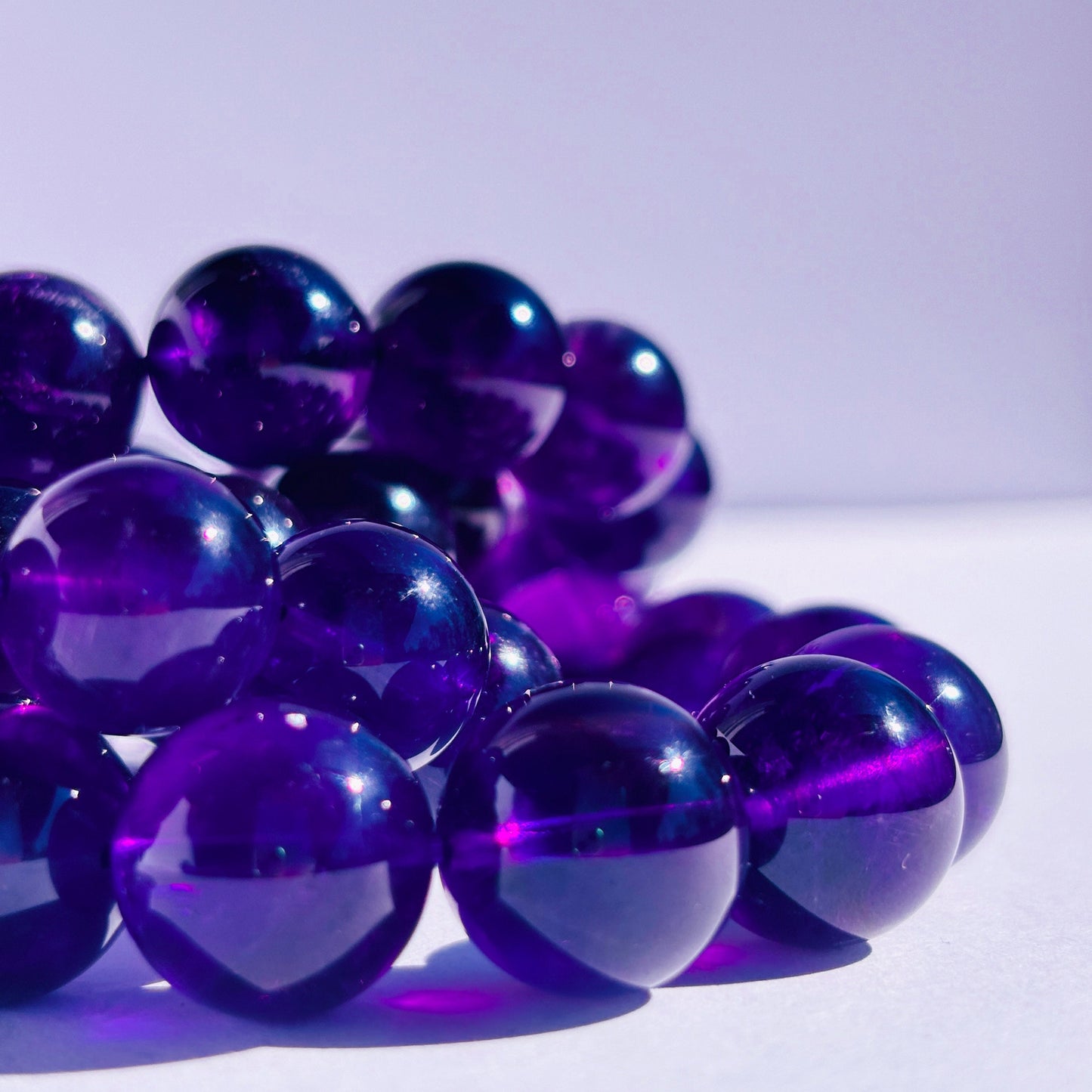 High Grade Uruguay Amethyst Crystal Bracelet
