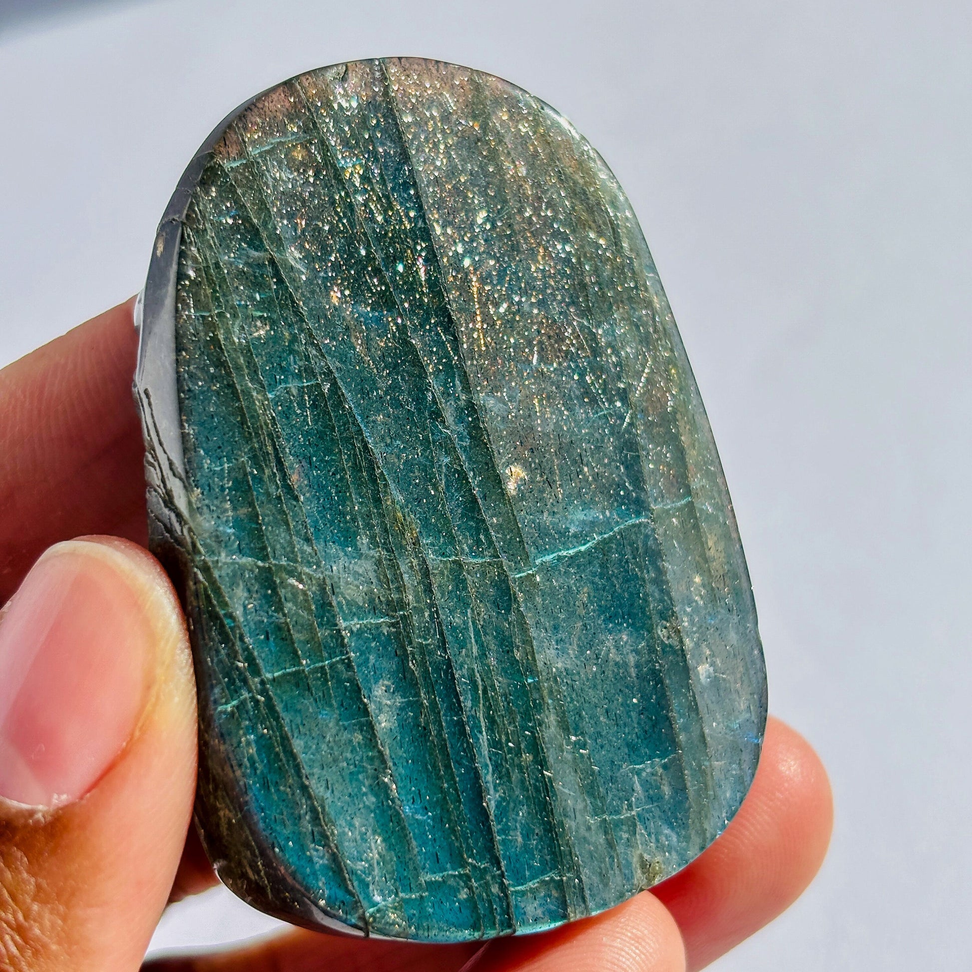 Labradorite Dragon Crystal Gemstone Pendant