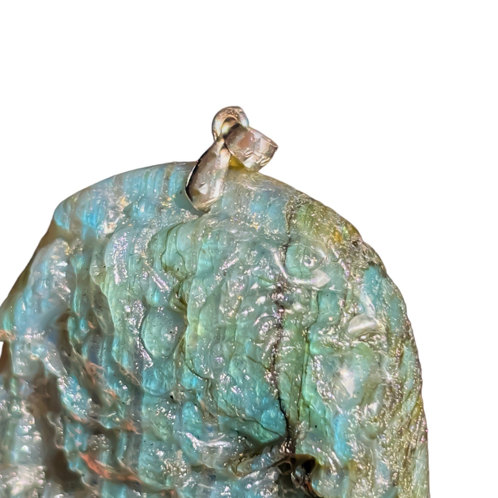 Labradorite Dragon Crystal Gemstone Pendant