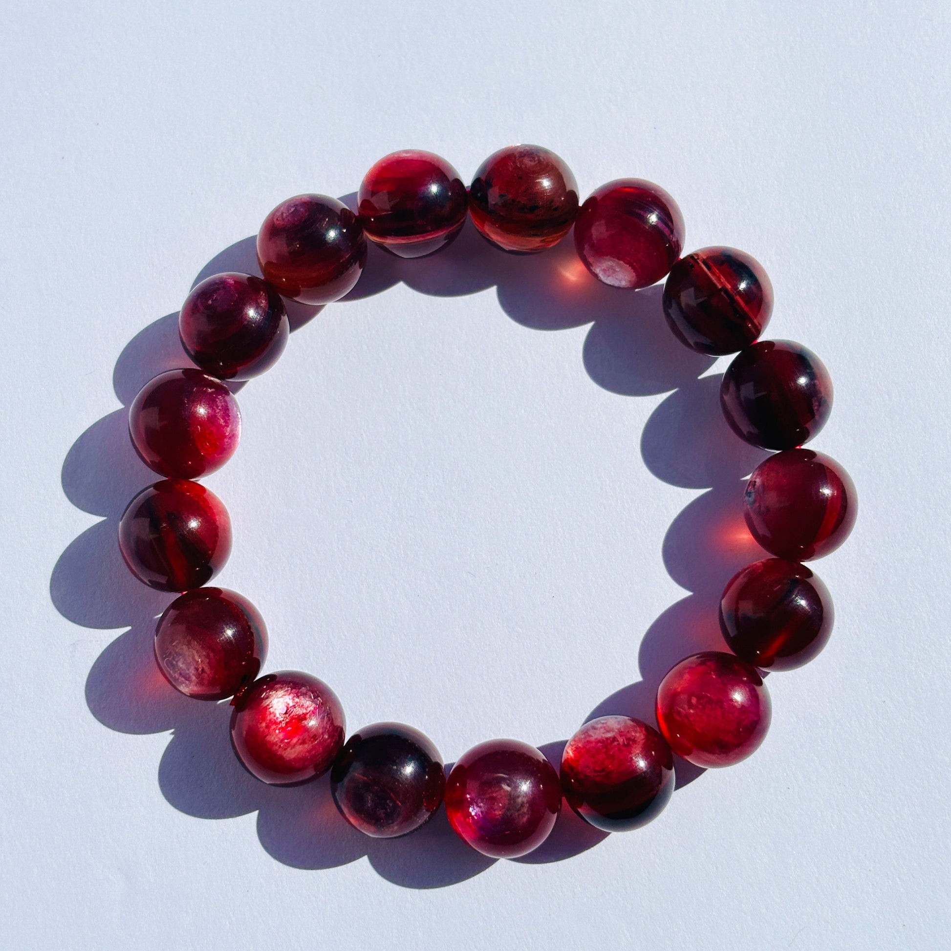 Pink Mica Gem Lepidolite Crystal Bracelet