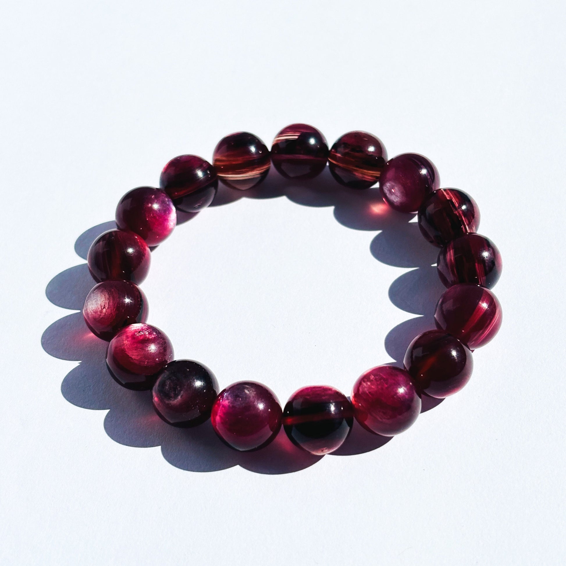 Pink Mica Gem Lepidolite Crystal Bracelet