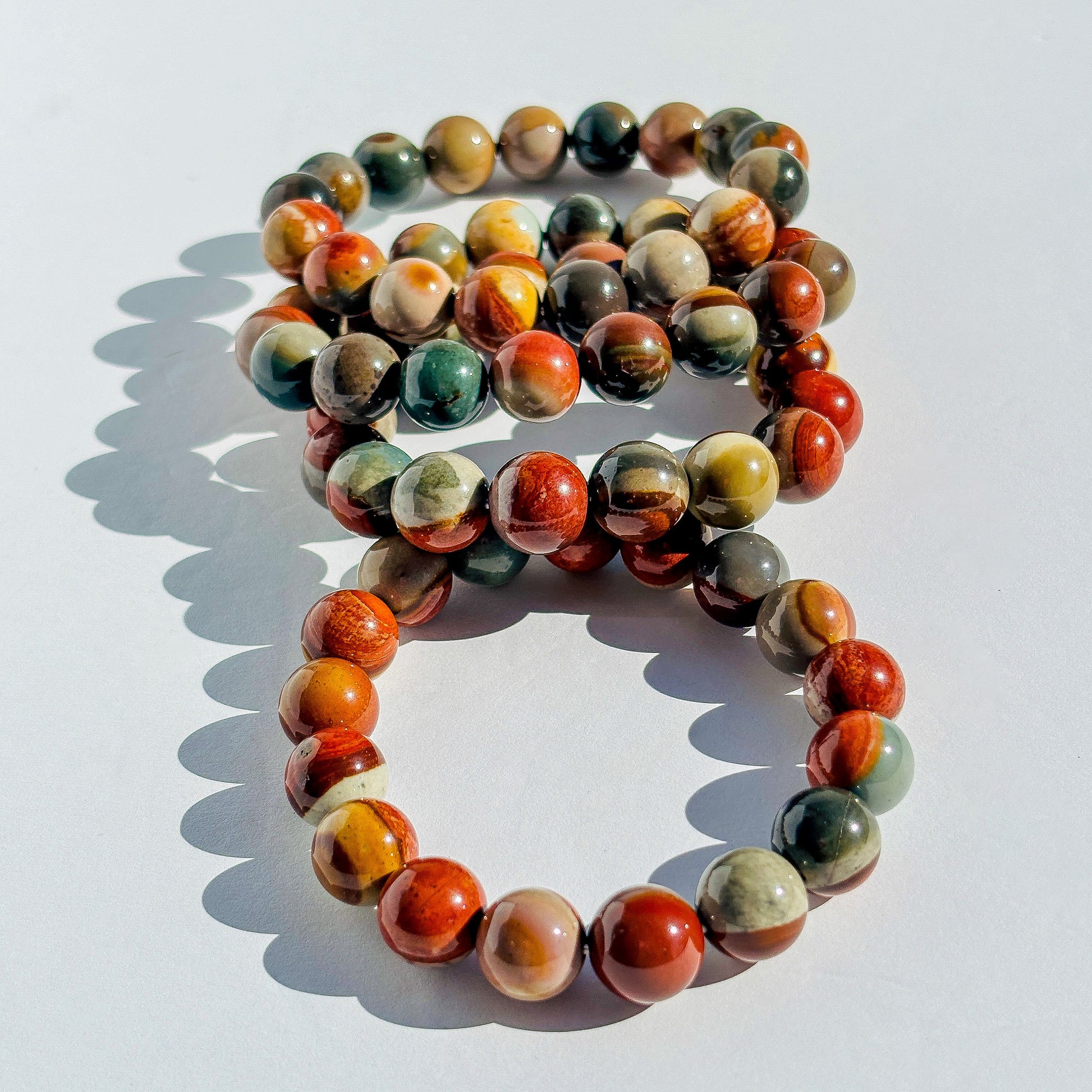 Polychrome Jasper Crystal Bracelet