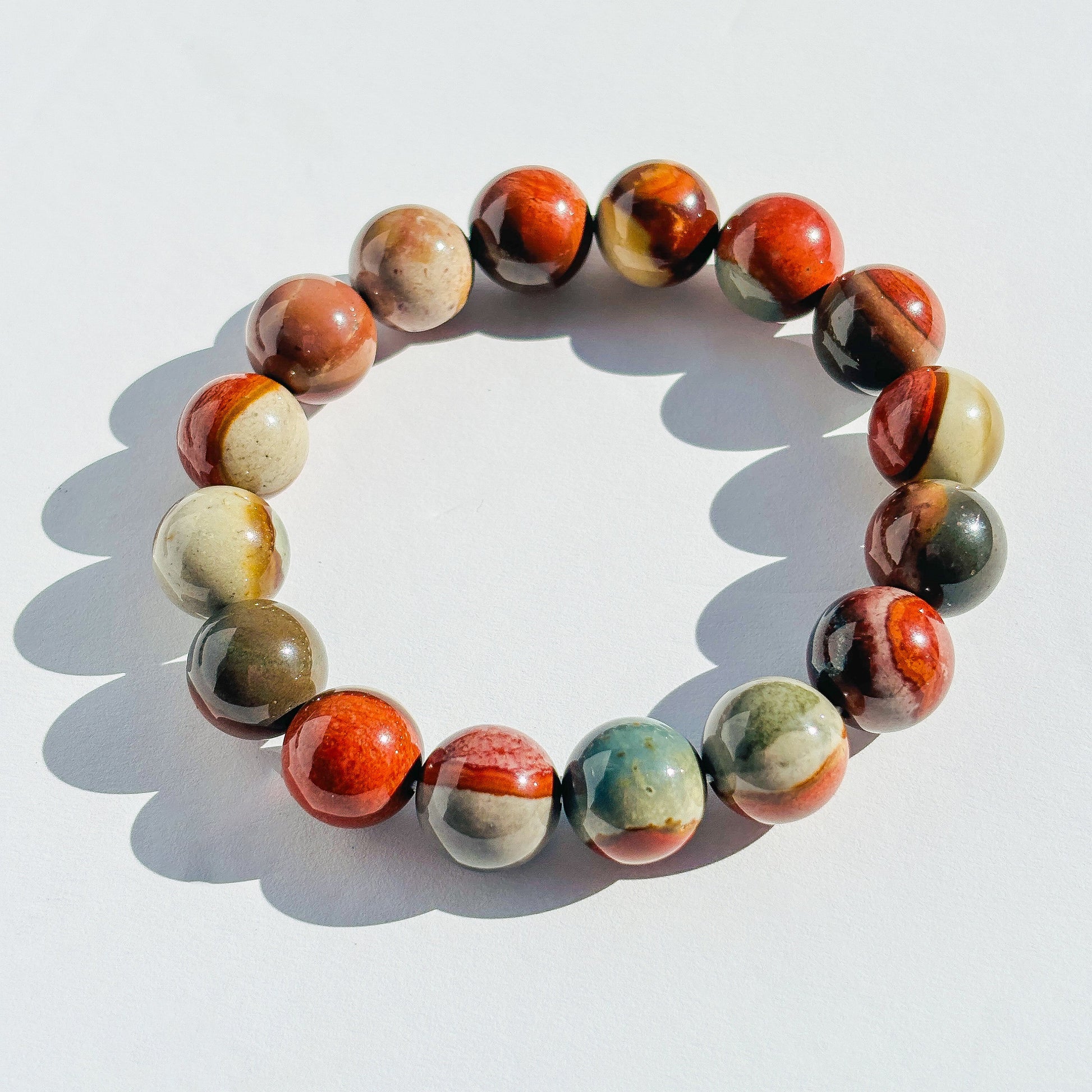 Polychrome Jasper Crystal Bracelet