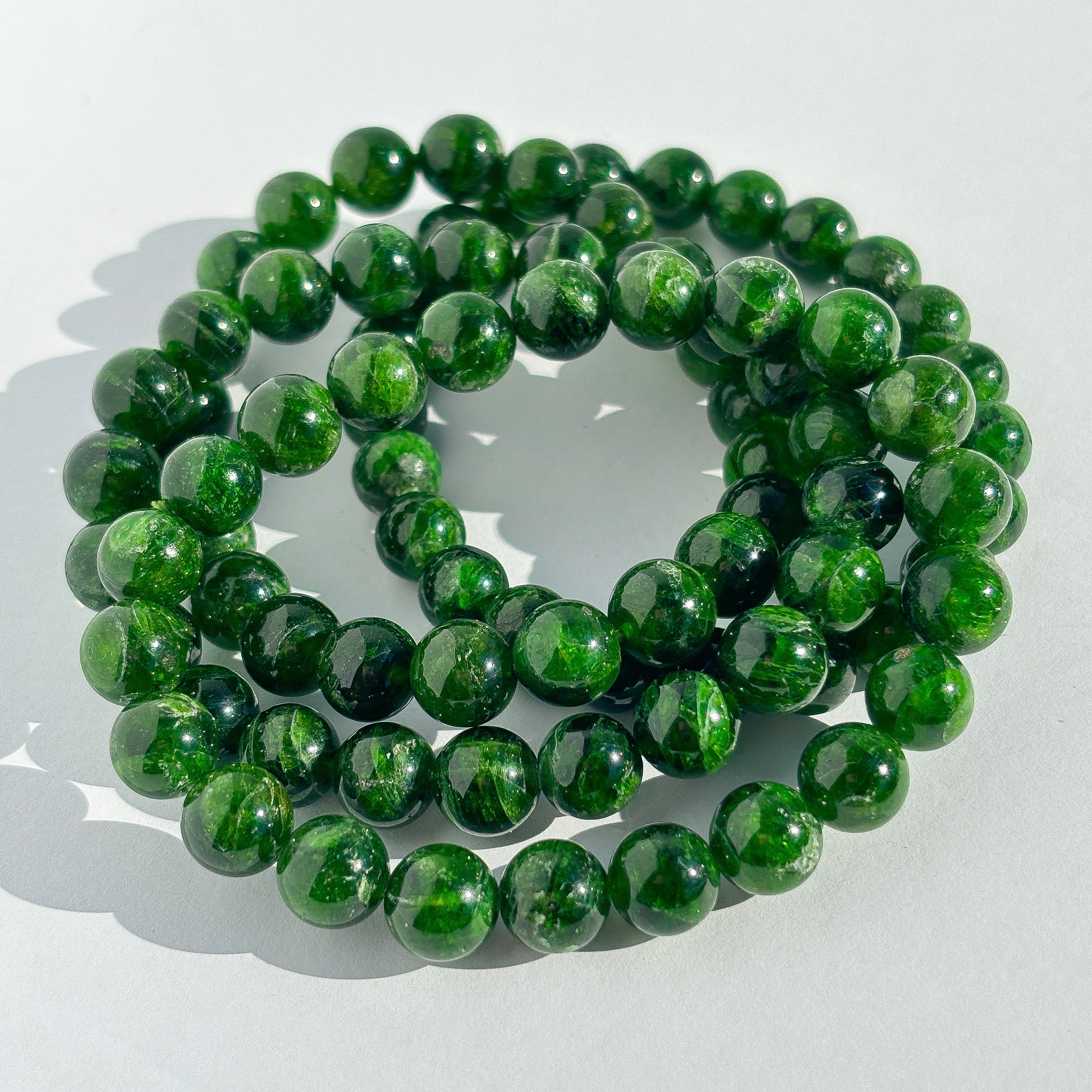 Chrome Diopside Crystal Bracelet