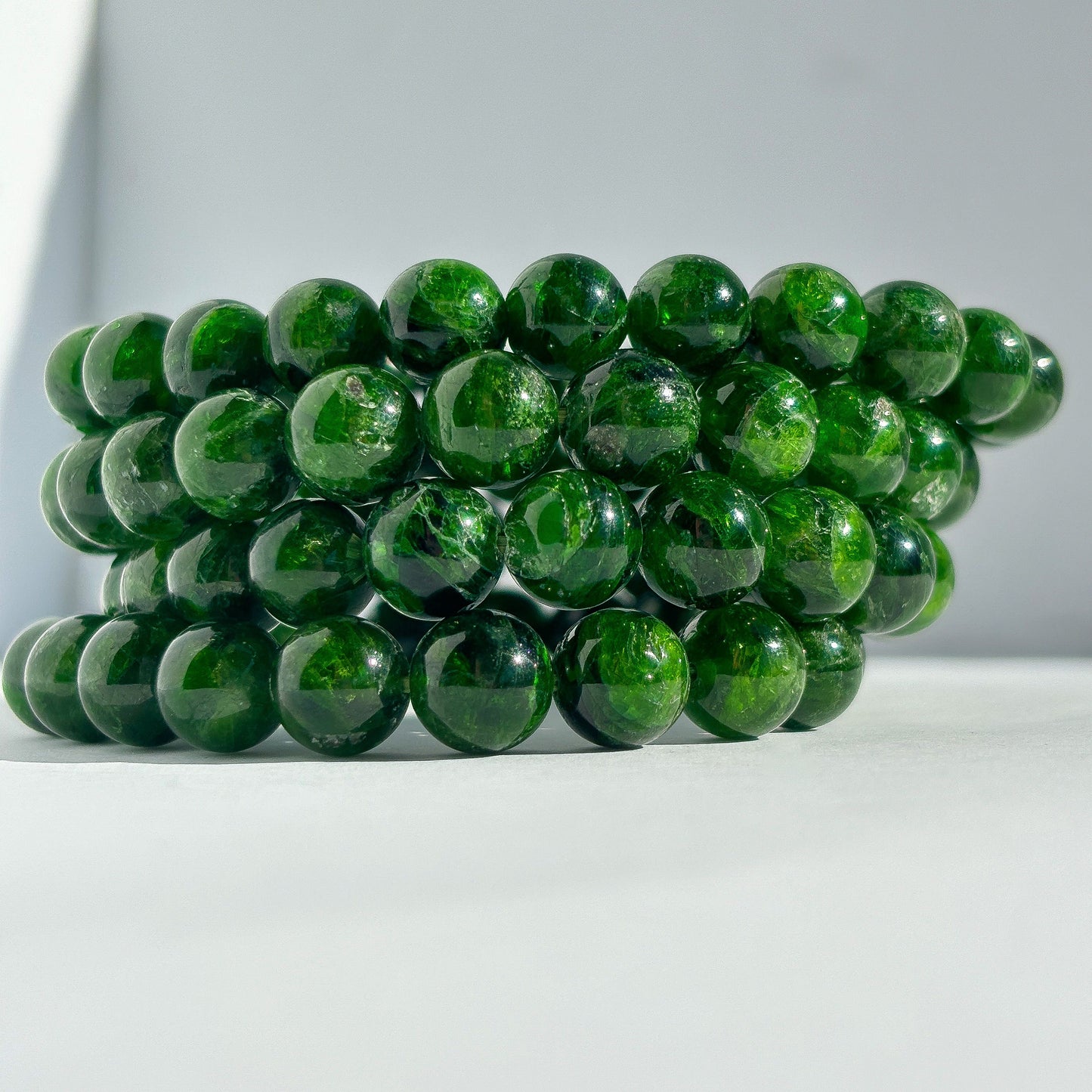 Chrome Diopside Crystal Bracelet