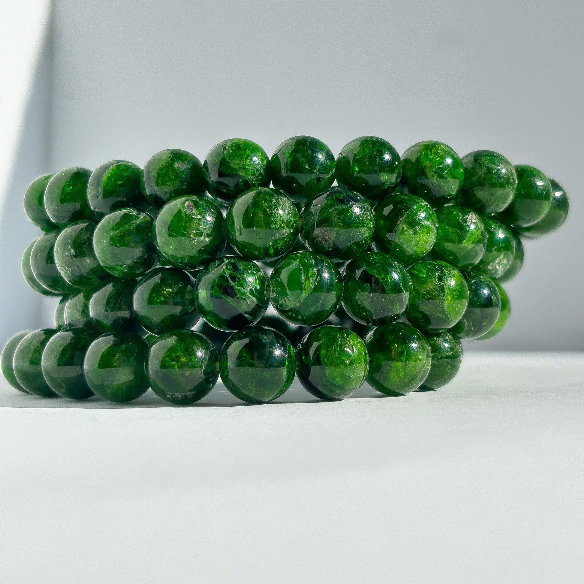 Chrome Diopside Crystal Bracelet