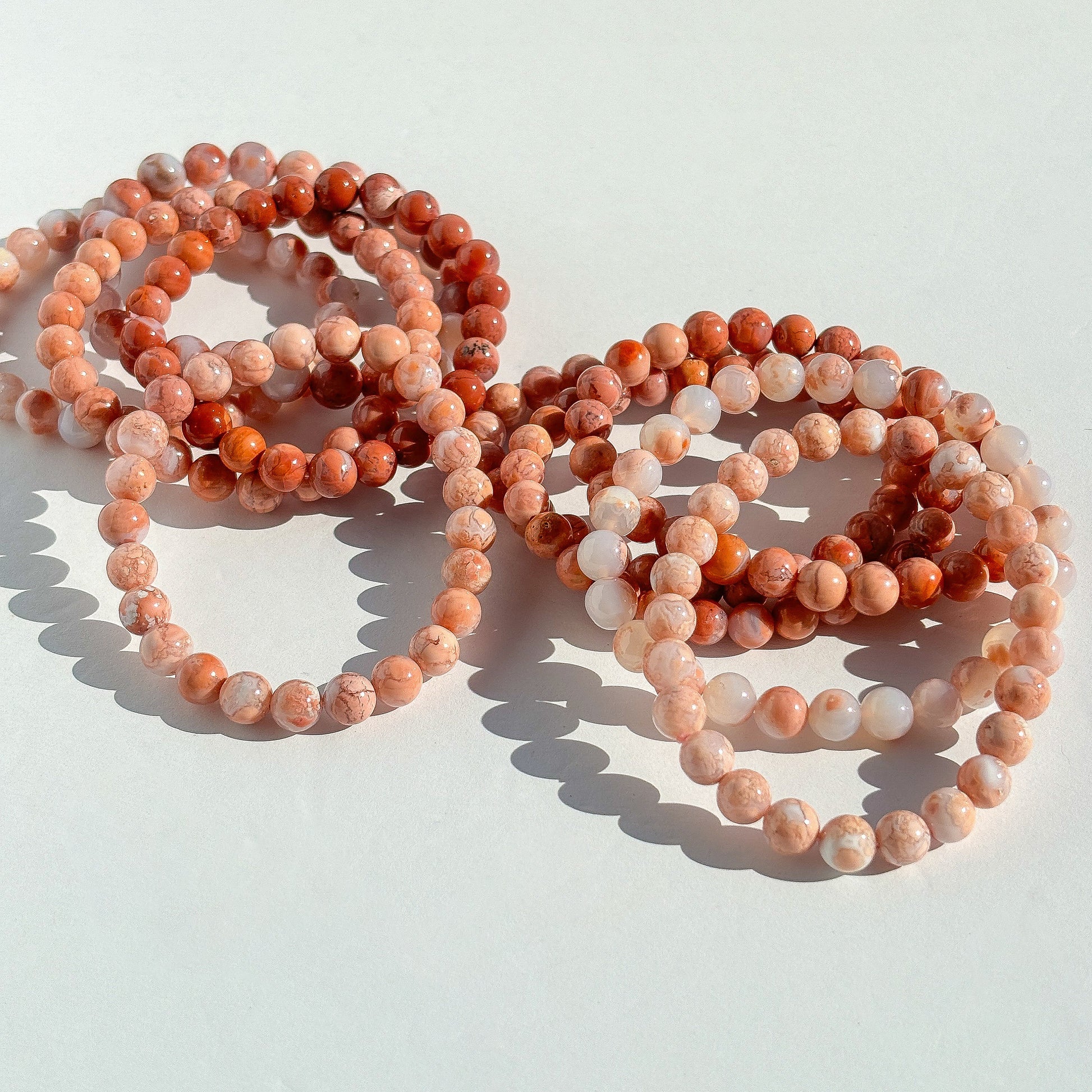 Pink Agate Crystal Bracelet