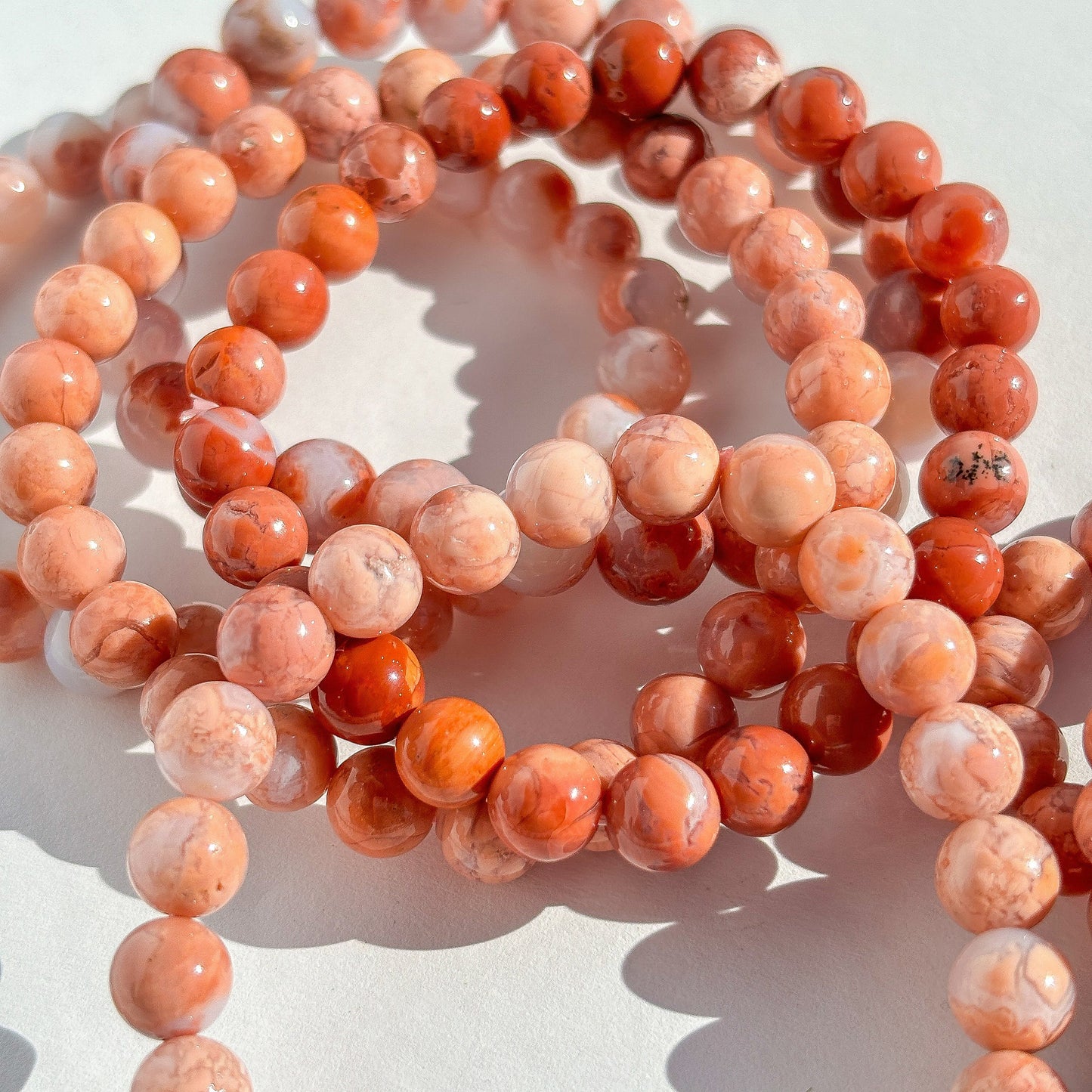 Pink Agate Crystal Bracelet