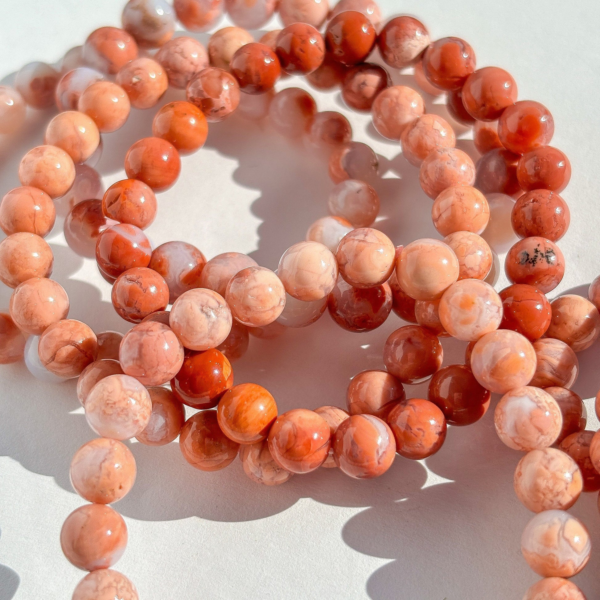 Pink Agate Crystal Bracelet