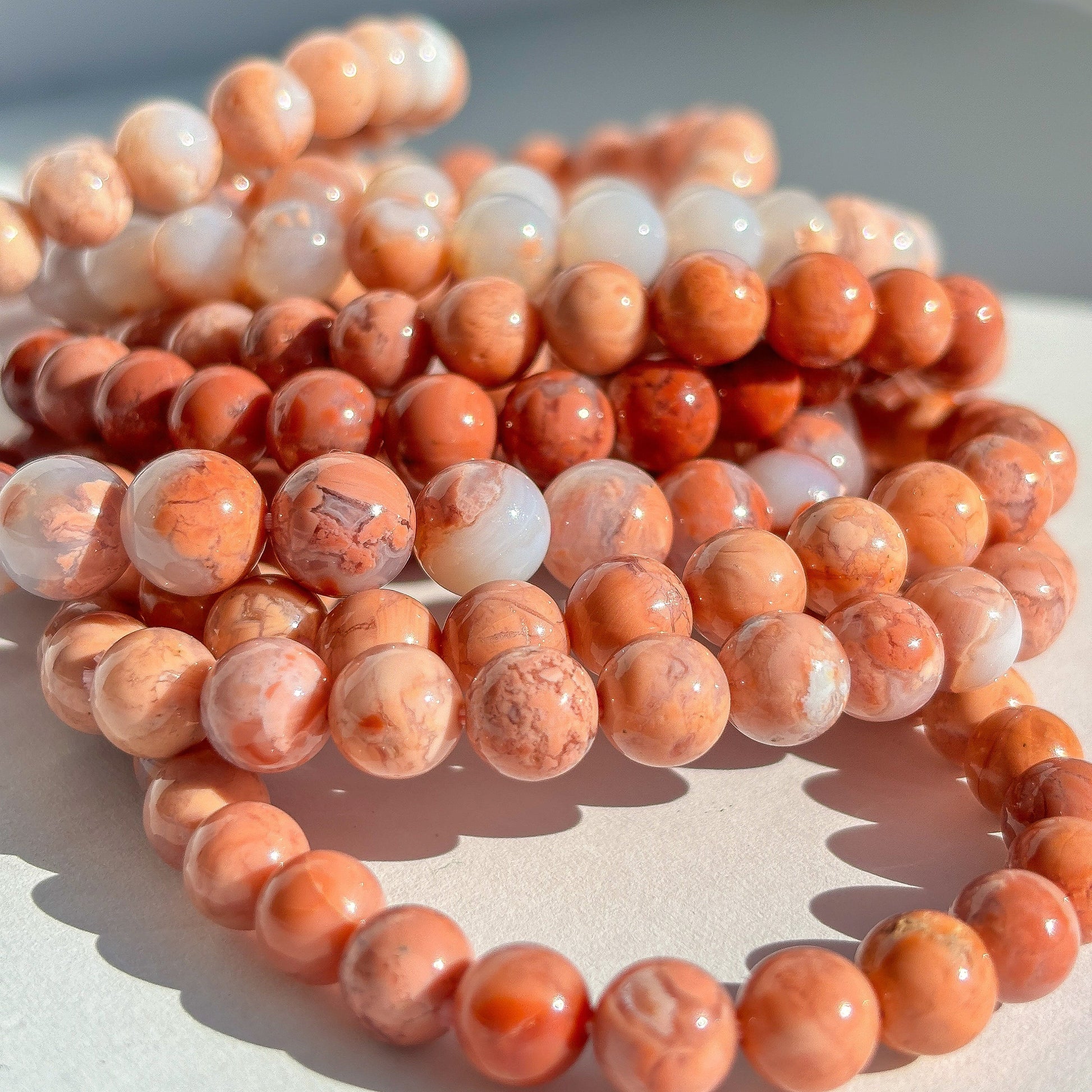 Pink Agate Crystal Bracelet