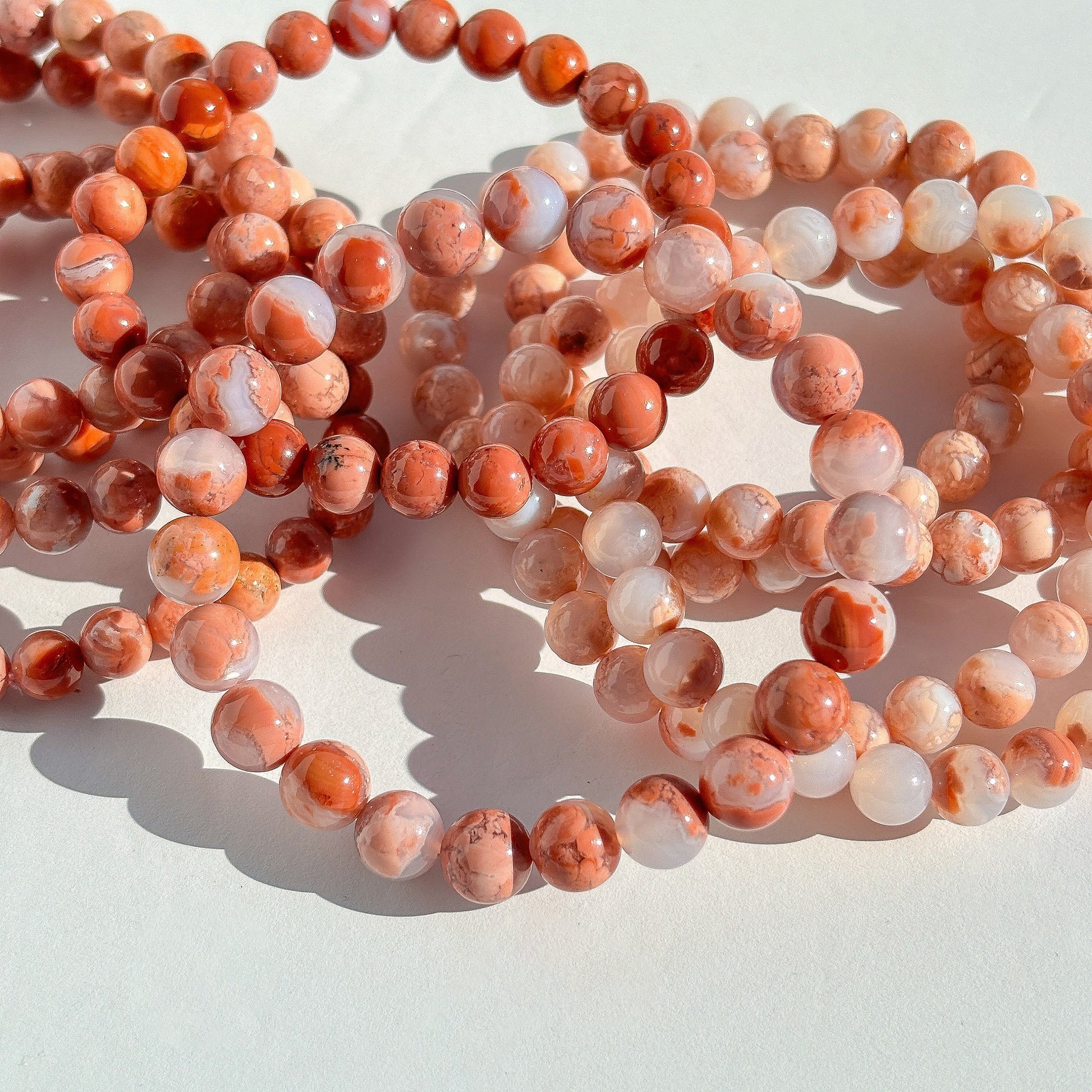 Pink Agate Crystal Bracelet