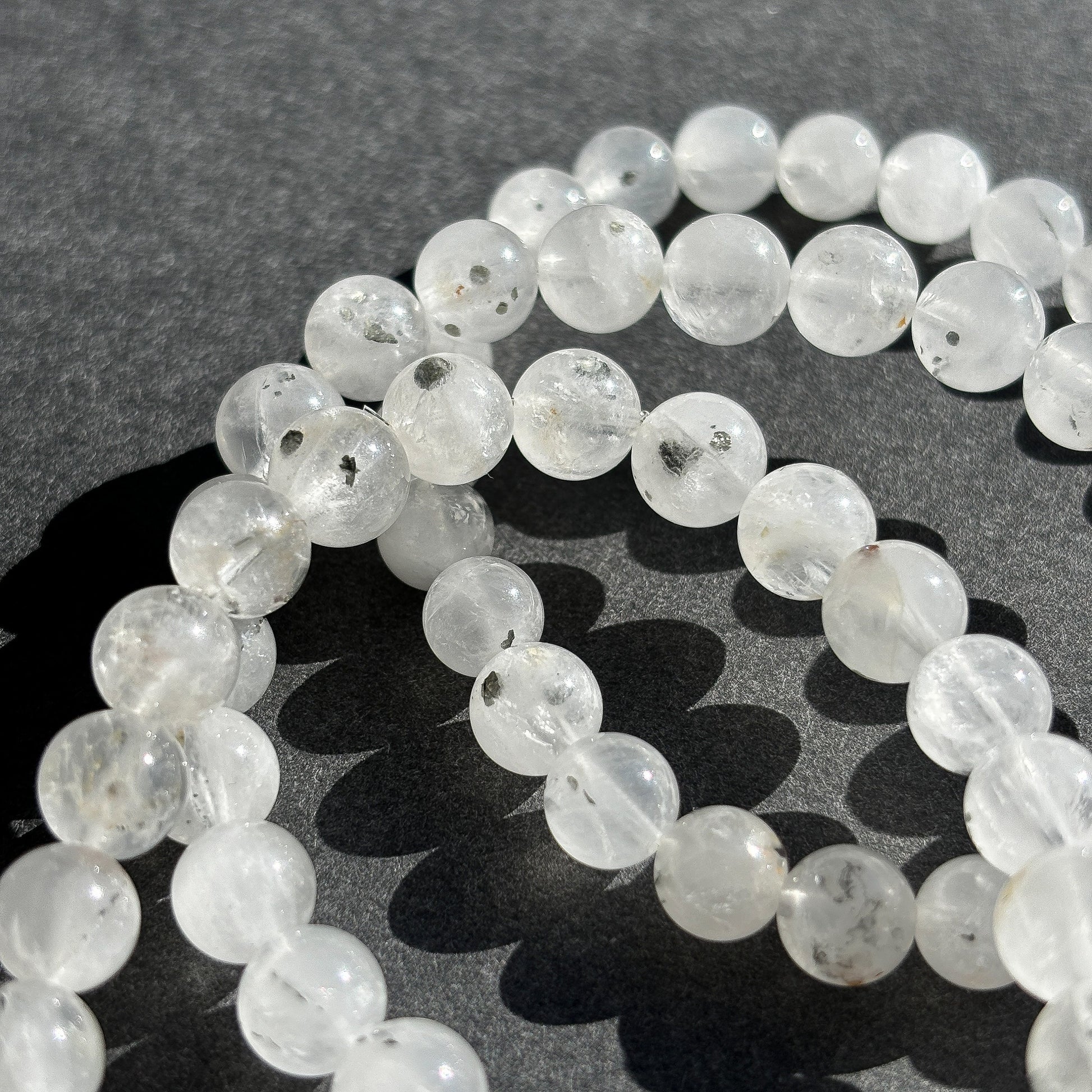 Pyrite in Clear Quartz Crystal Bracelet