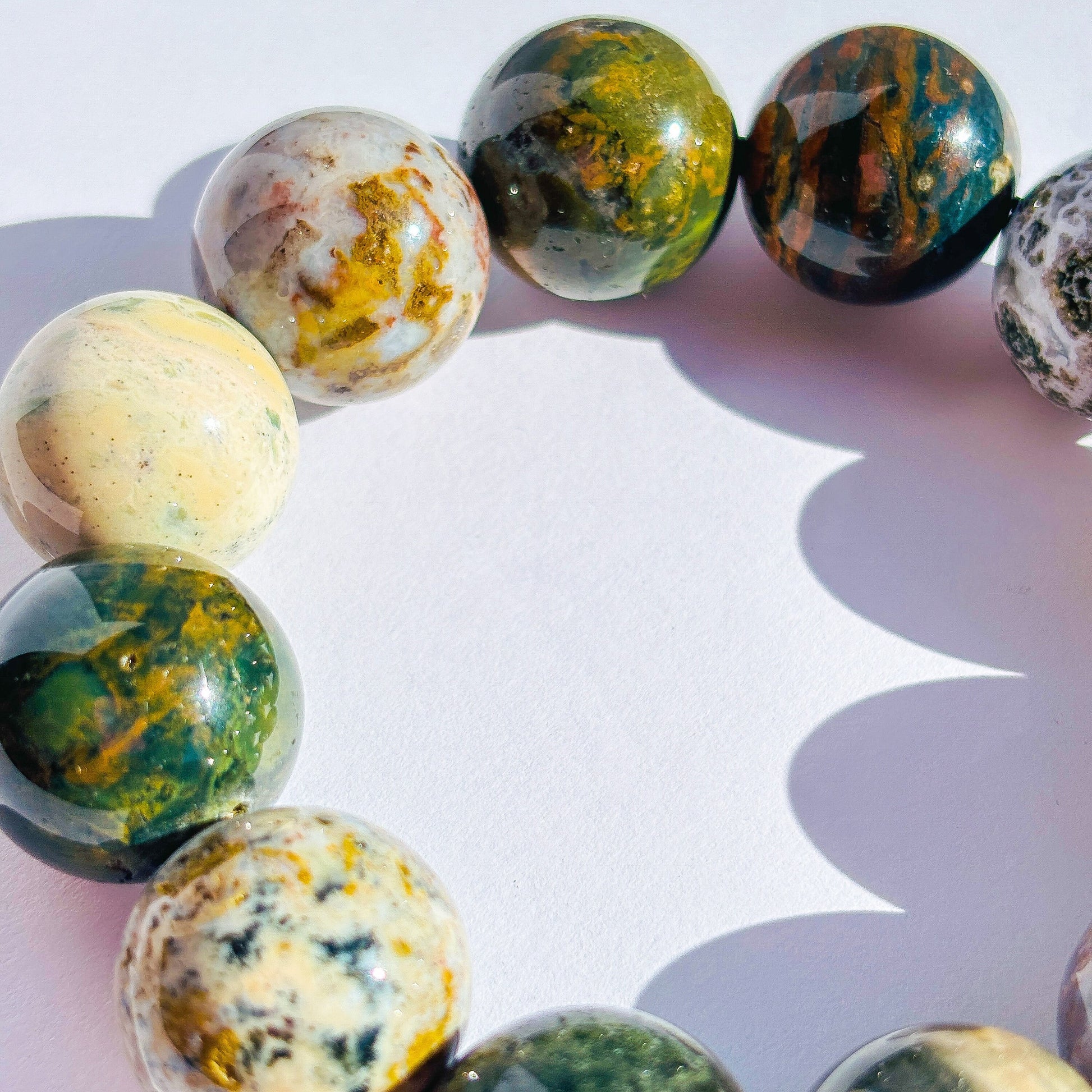 Sea Jasper Chunky Crystal Bracelet