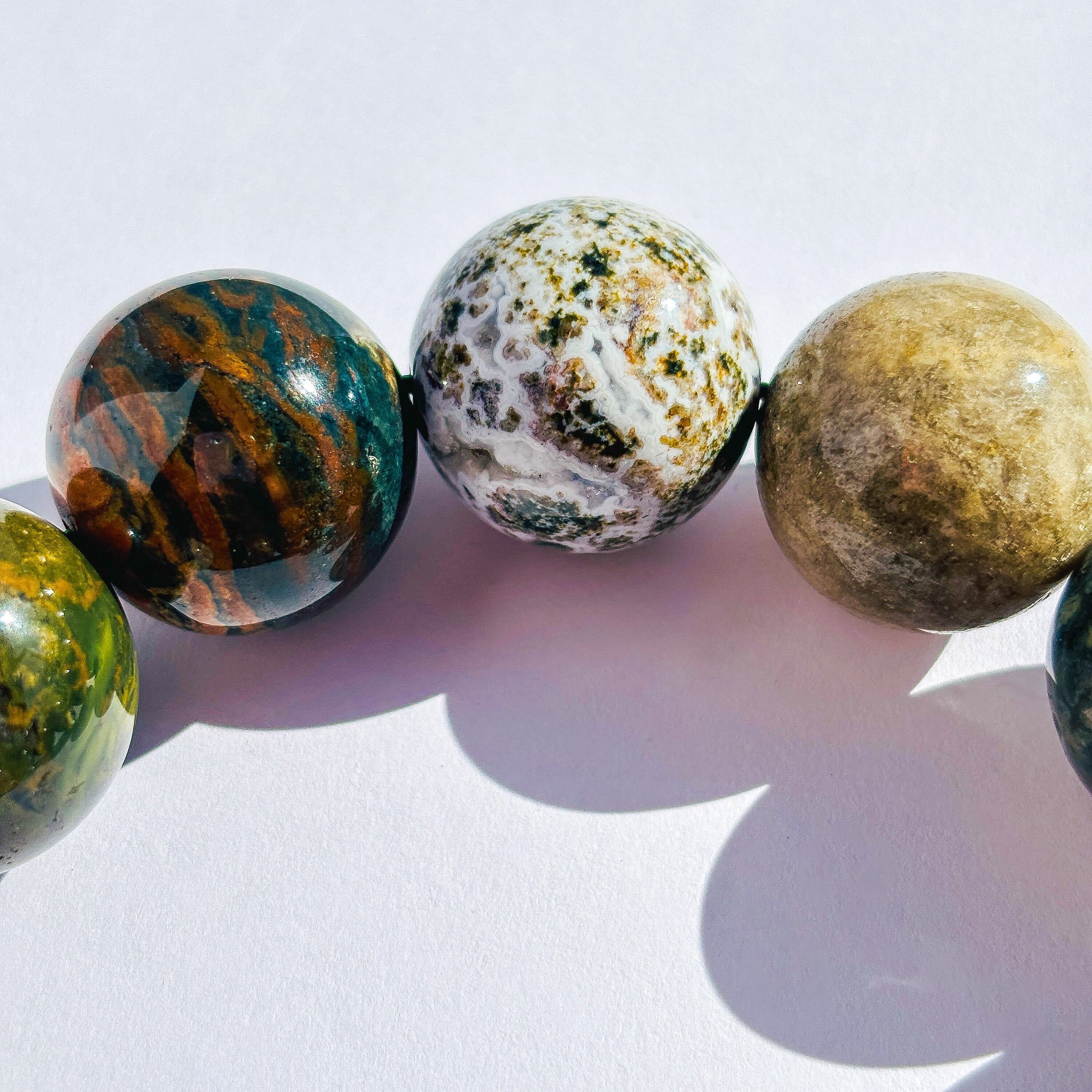 Sea Jasper Chunky Crystal Bracelet