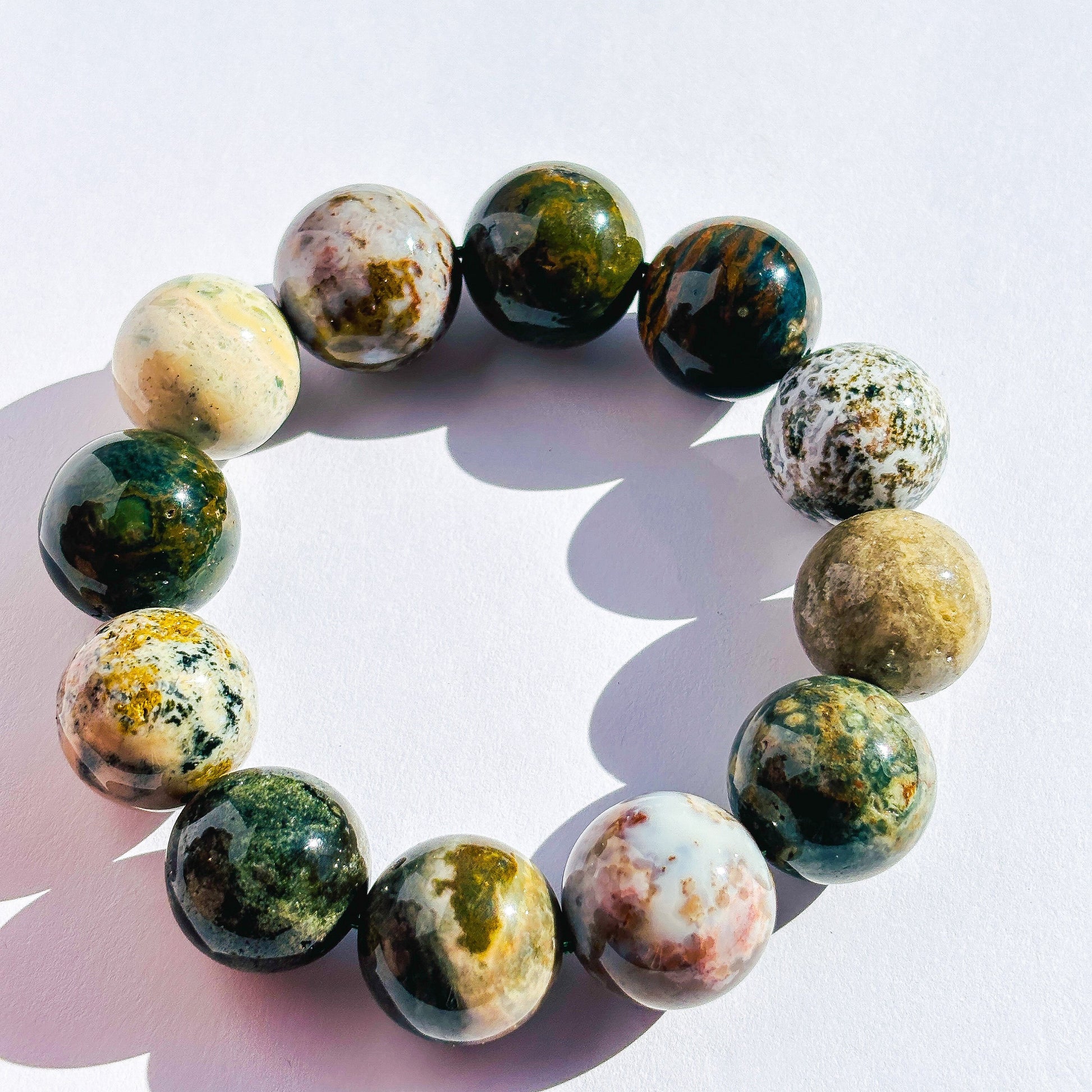 Sea Jasper Chunky Crystal Bracelet