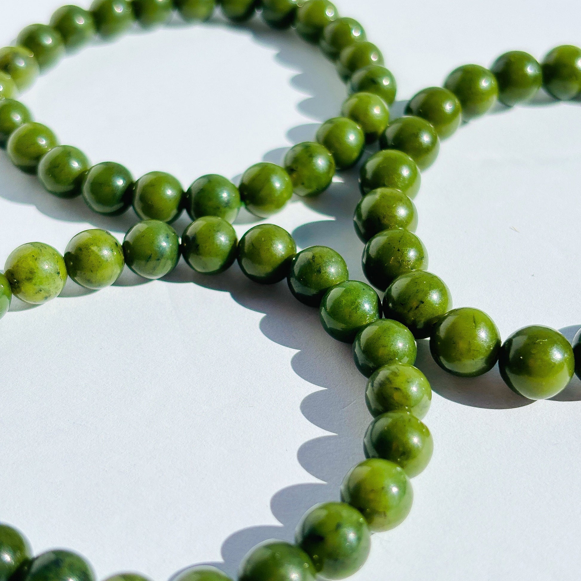 Nephrite Jade Crystal Bracelet