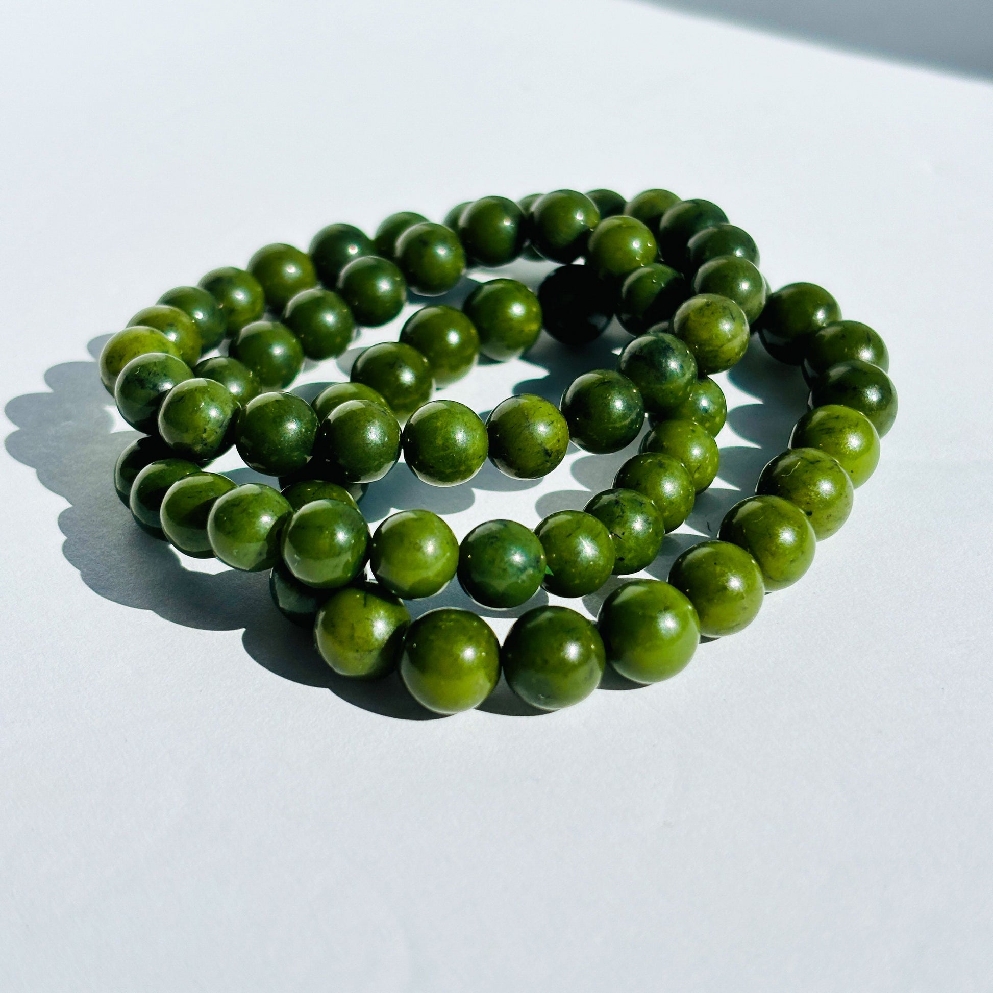 Nephrite Jade Crystal Bracelet