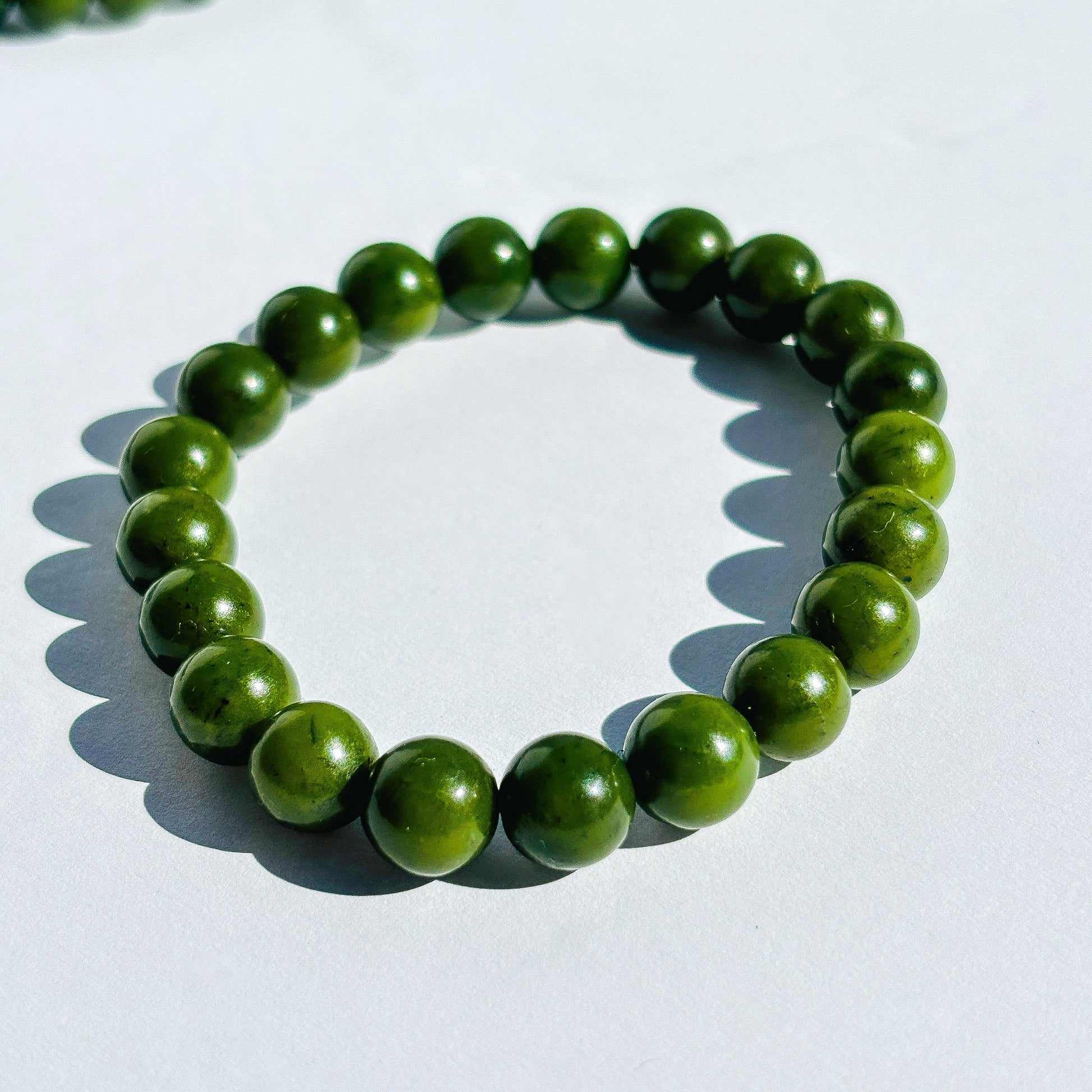 Nephrite Jade Crystal Bracelet